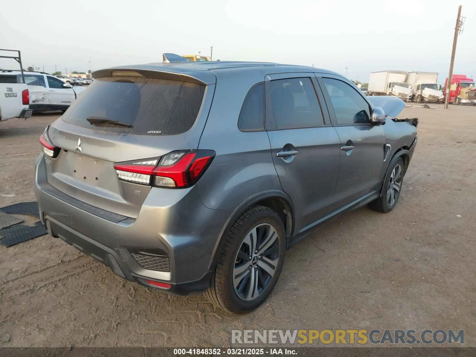 4 Photograph of a damaged car JA4ARUAU4PU015407 MITSUBISHI OUTLANDER SPORT 2023