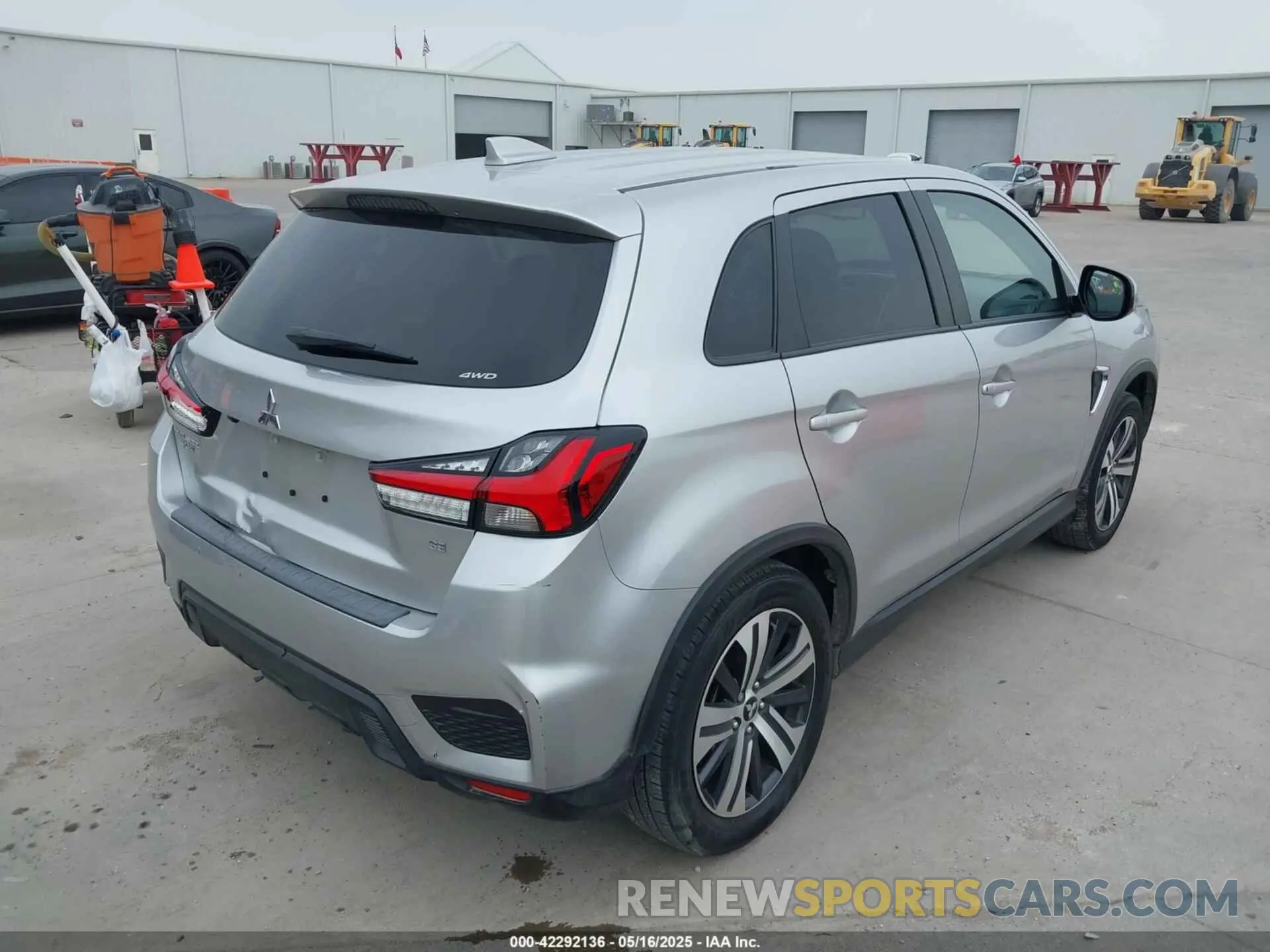 4 Photograph of a damaged car JA4ARUAU5PU008160 MITSUBISHI OUTLANDER SPORT 2023
