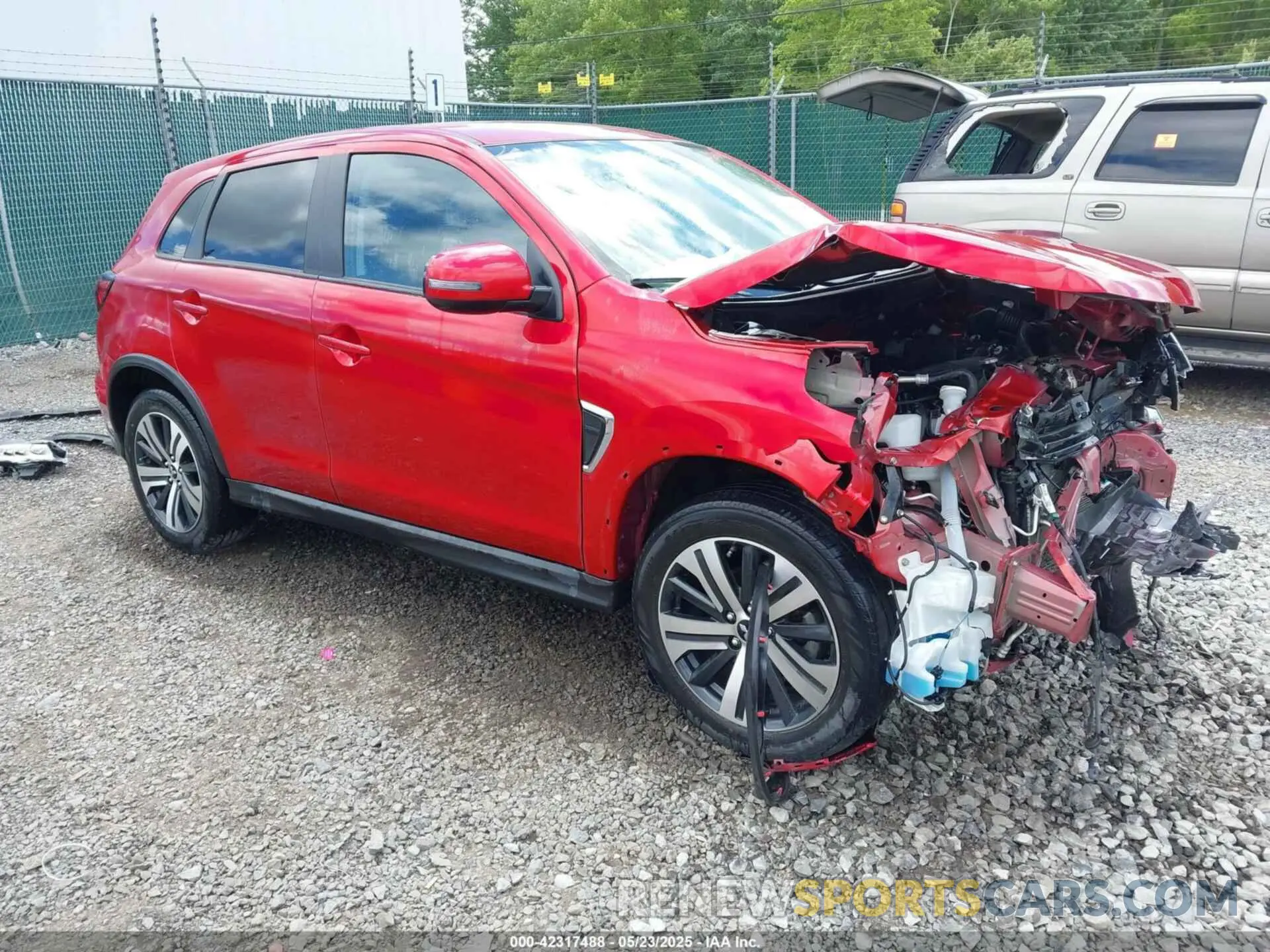 1 Photograph of a damaged car JA4ARUAU8PU015524 MITSUBISHI OUTLANDER SPORT 2023