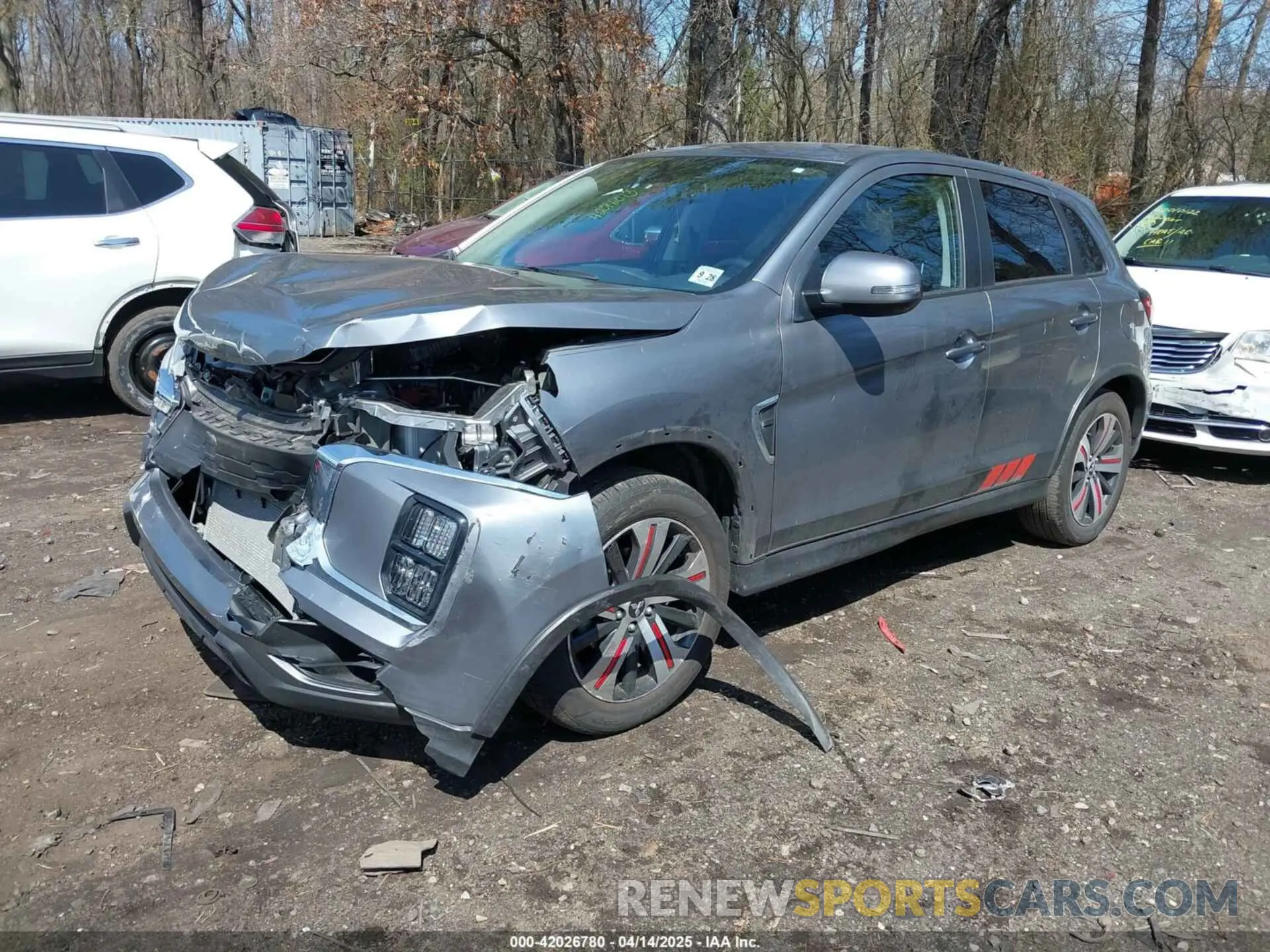 2 Photograph of a damaged car JA4ARUAU8PU016818 MITSUBISHI OUTLANDER SPORT 2023