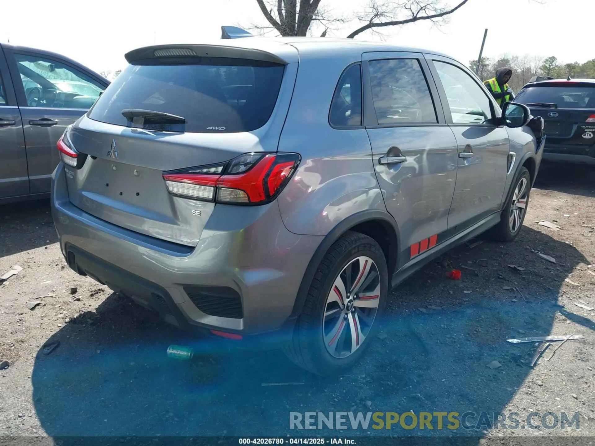 4 Photograph of a damaged car JA4ARUAU8PU016818 MITSUBISHI OUTLANDER SPORT 2023