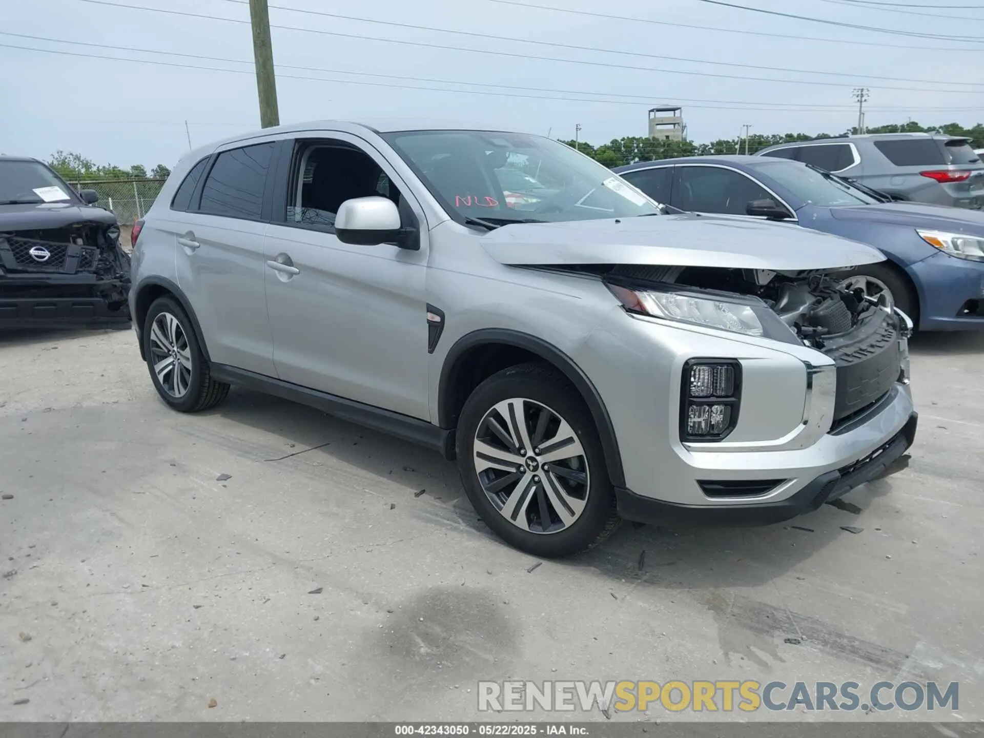 1 Photograph of a damaged car JA4ARUAU9PU007786 MITSUBISHI OUTLANDER SPORT 2023