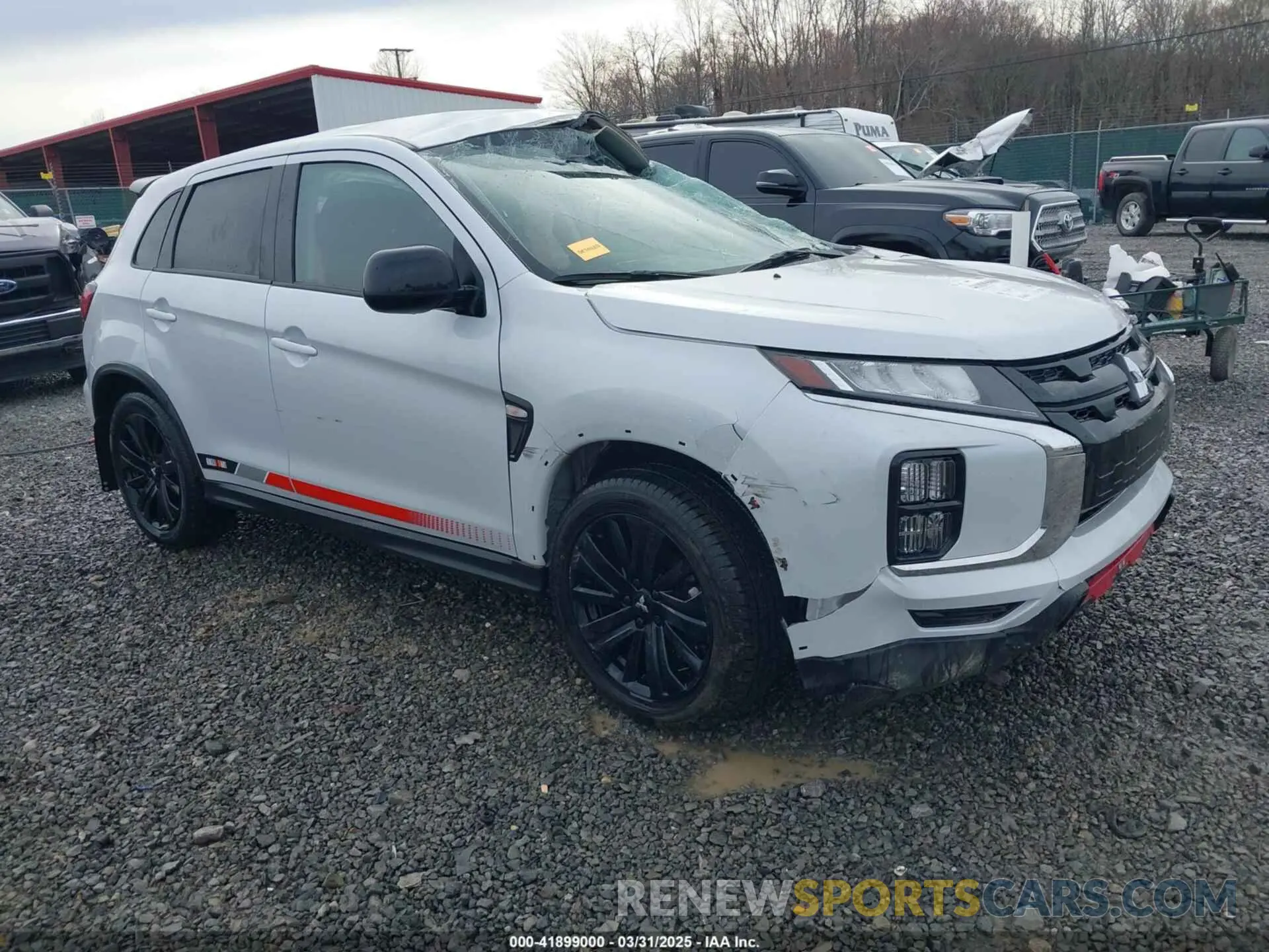 1 Photograph of a damaged car JA4ARUAUXPU007733 MITSUBISHI OUTLANDER SPORT 2023