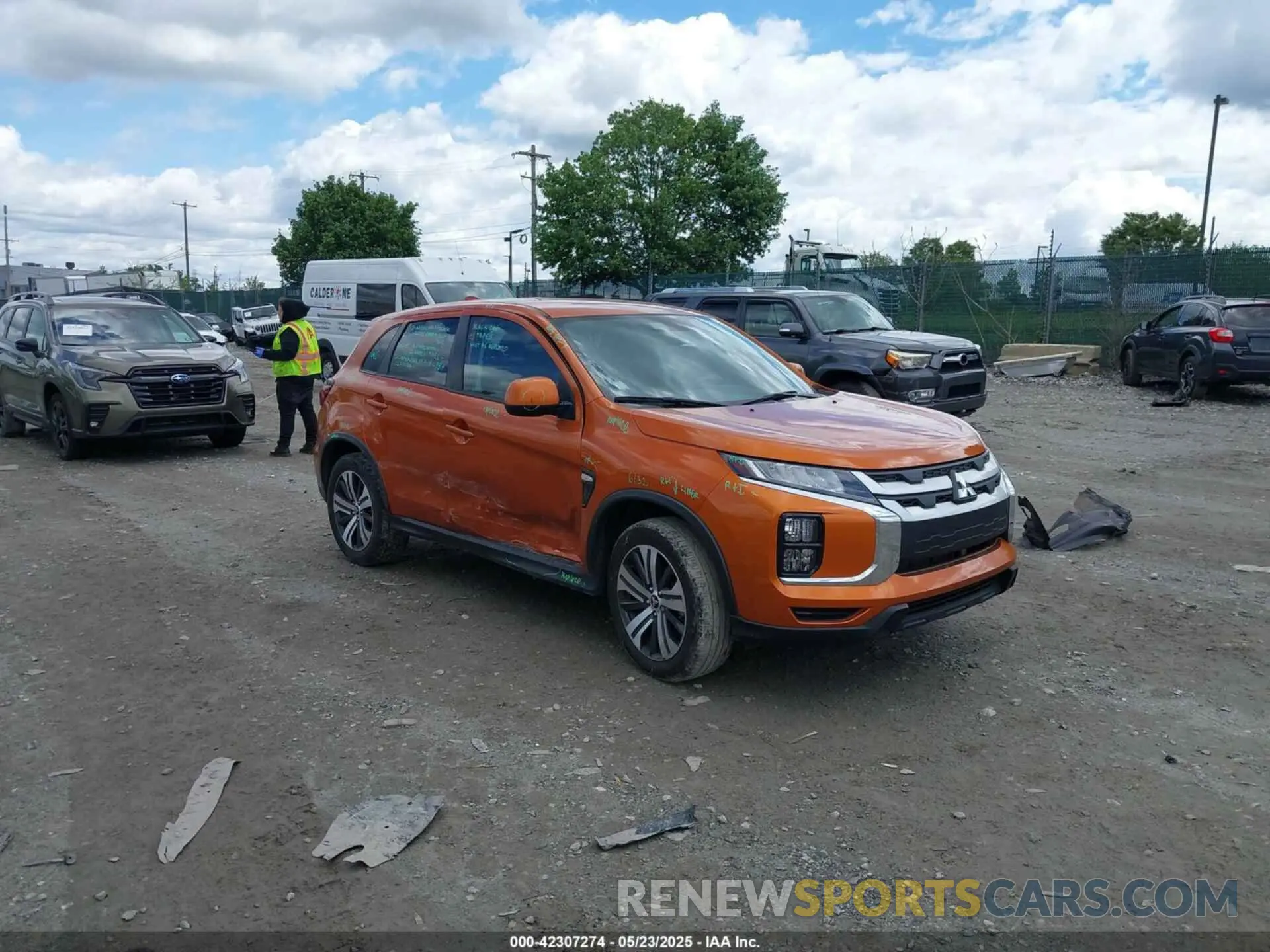 1 Photograph of a damaged car JA4ARUAU0RU000616 MITSUBISHI OUTLANDER SPORT 2024