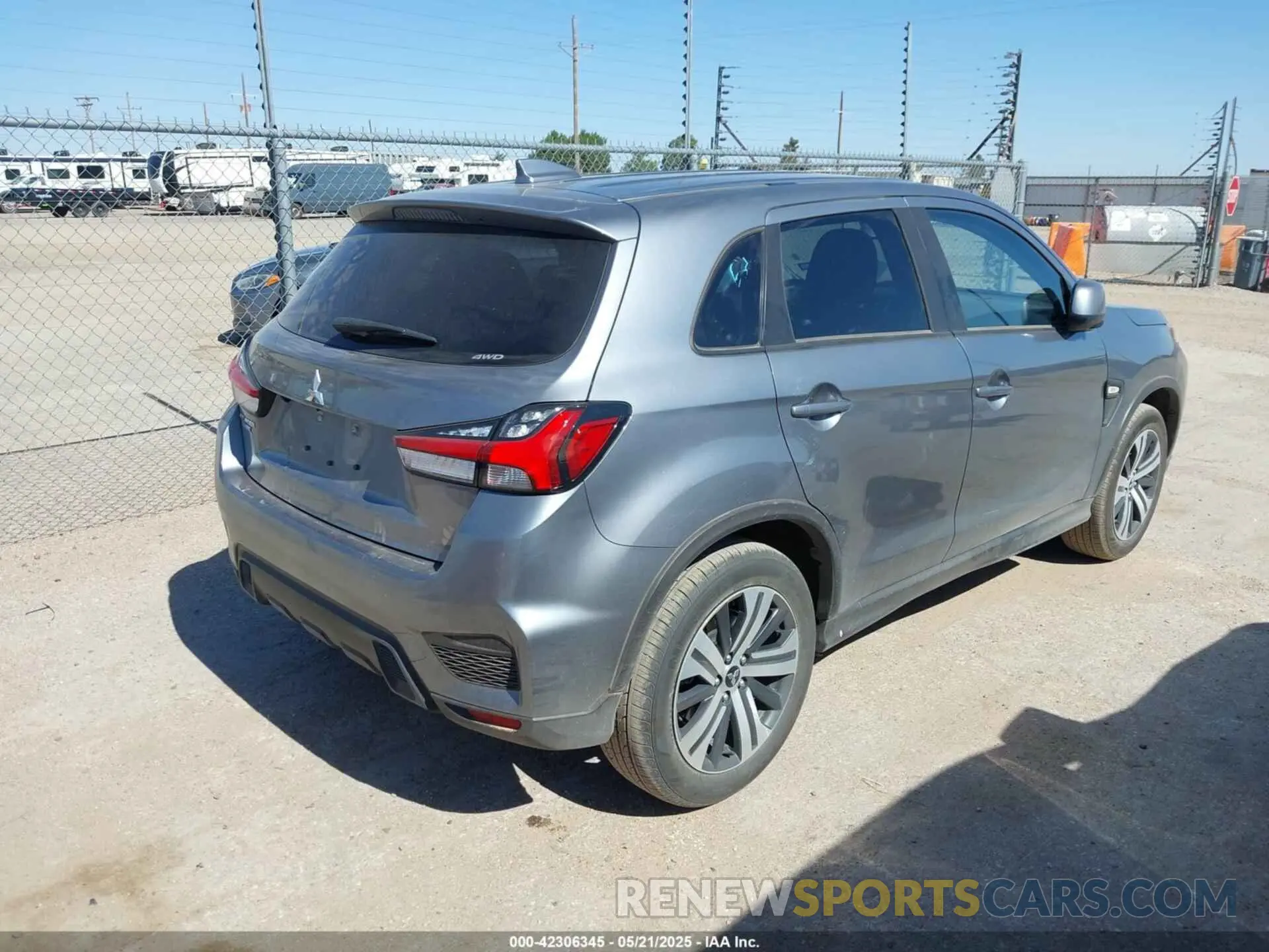 4 Photograph of a damaged car JA4ARUAU3RU025509 MITSUBISHI OUTLANDER SPORT 2024
