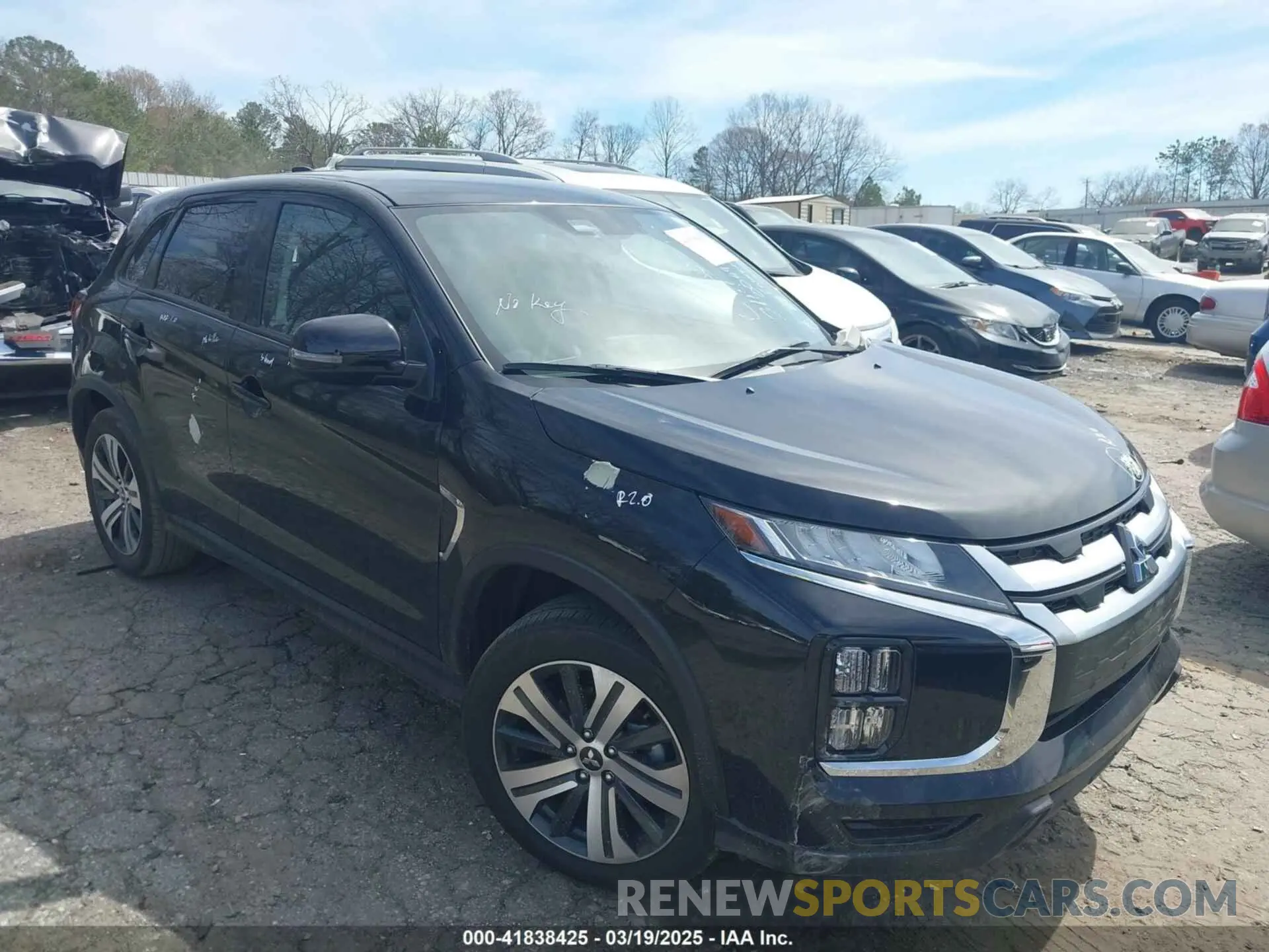 1 Photograph of a damaged car JA4ARUAU4RU004975 MITSUBISHI OUTLANDER SPORT 2024