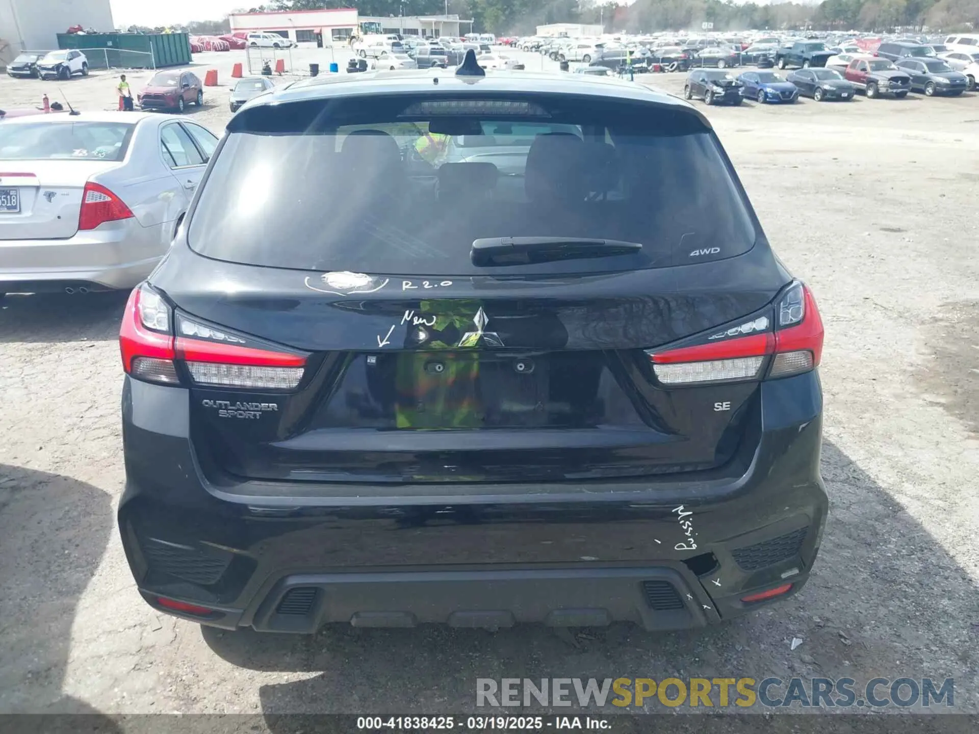 16 Photograph of a damaged car JA4ARUAU4RU004975 MITSUBISHI OUTLANDER SPORT 2024