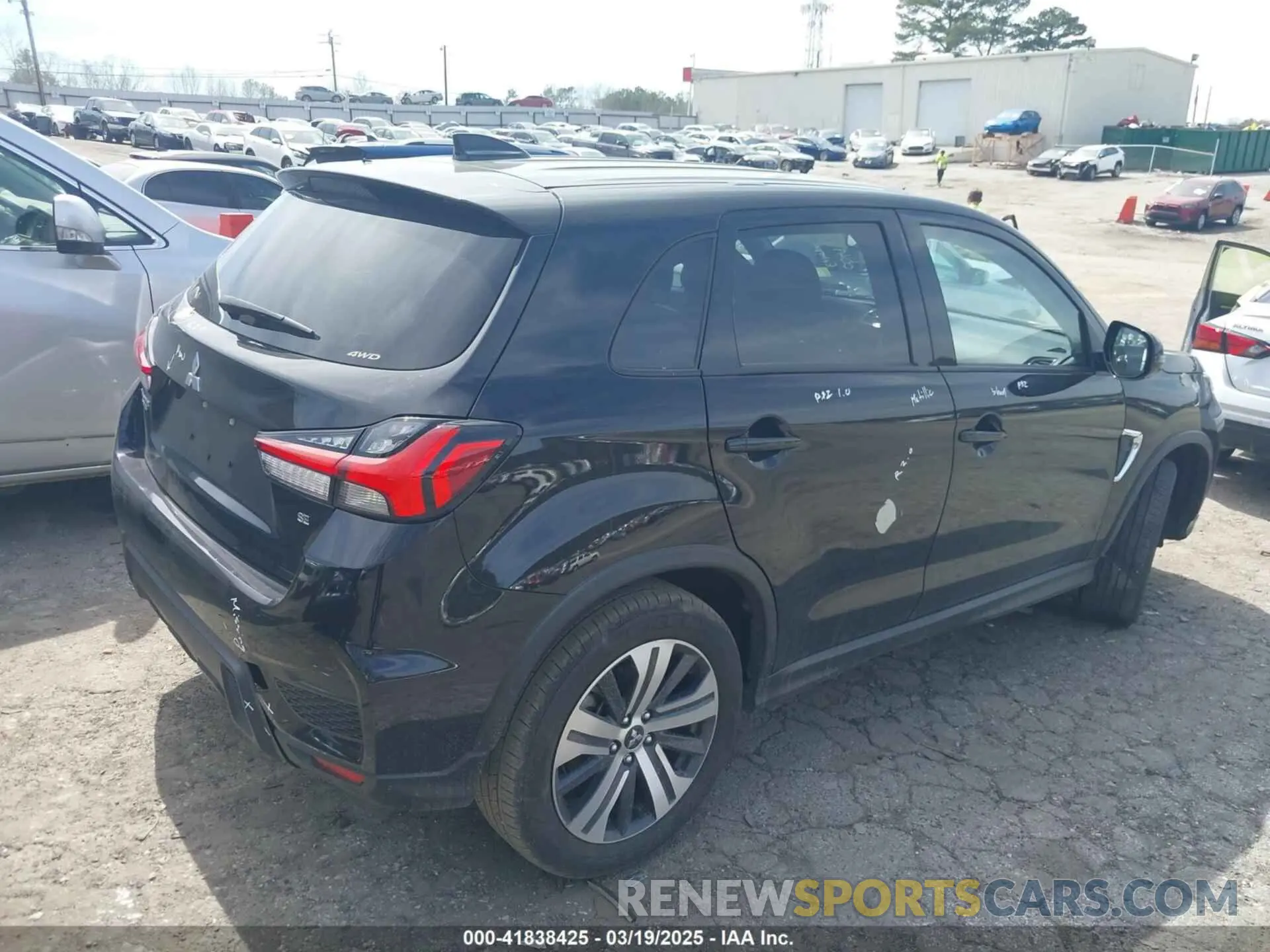 4 Photograph of a damaged car JA4ARUAU4RU004975 MITSUBISHI OUTLANDER SPORT 2024
