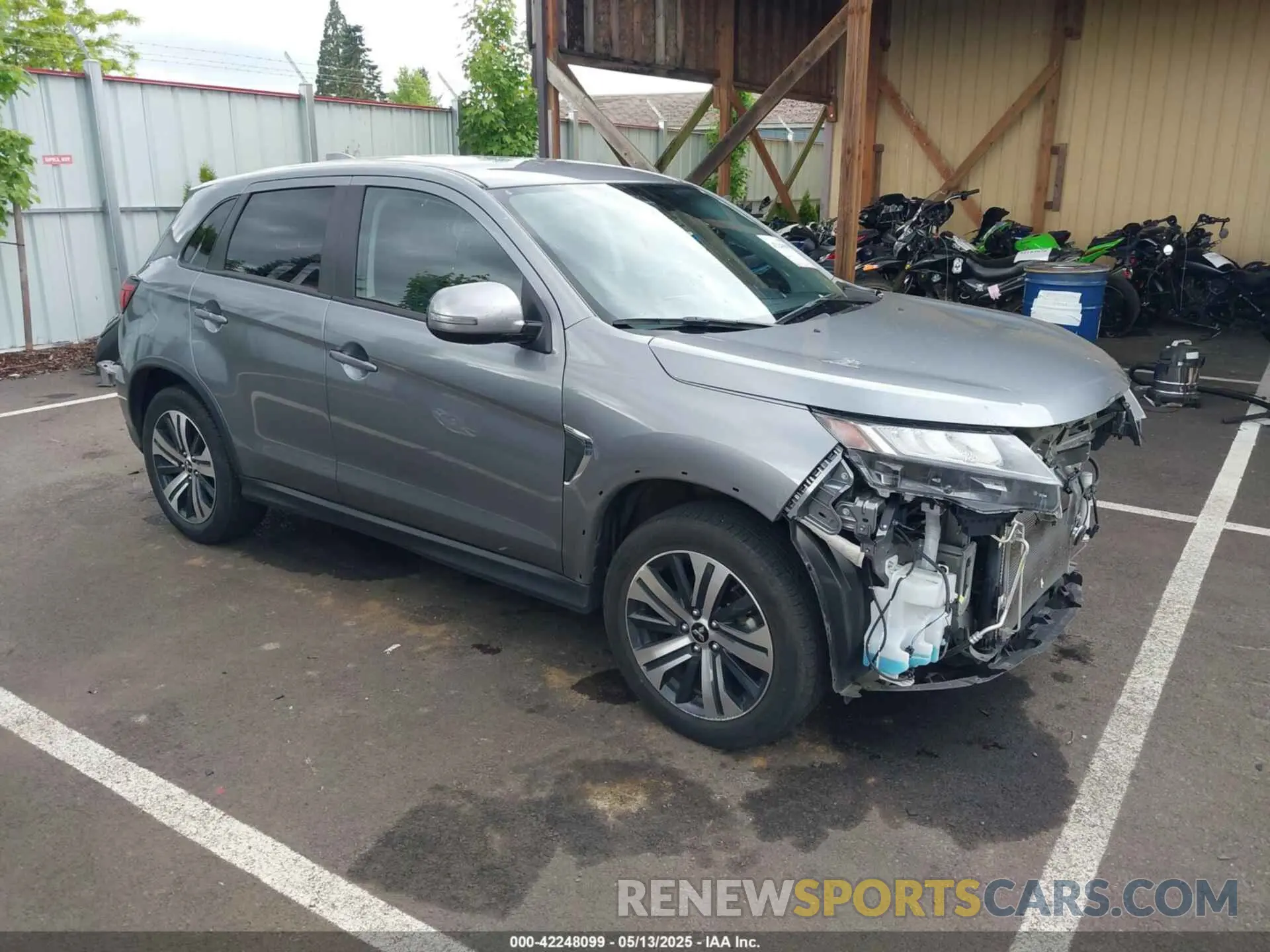 1 Photograph of a damaged car JA4ARUAU6RU013578 MITSUBISHI OUTLANDER SPORT 2024