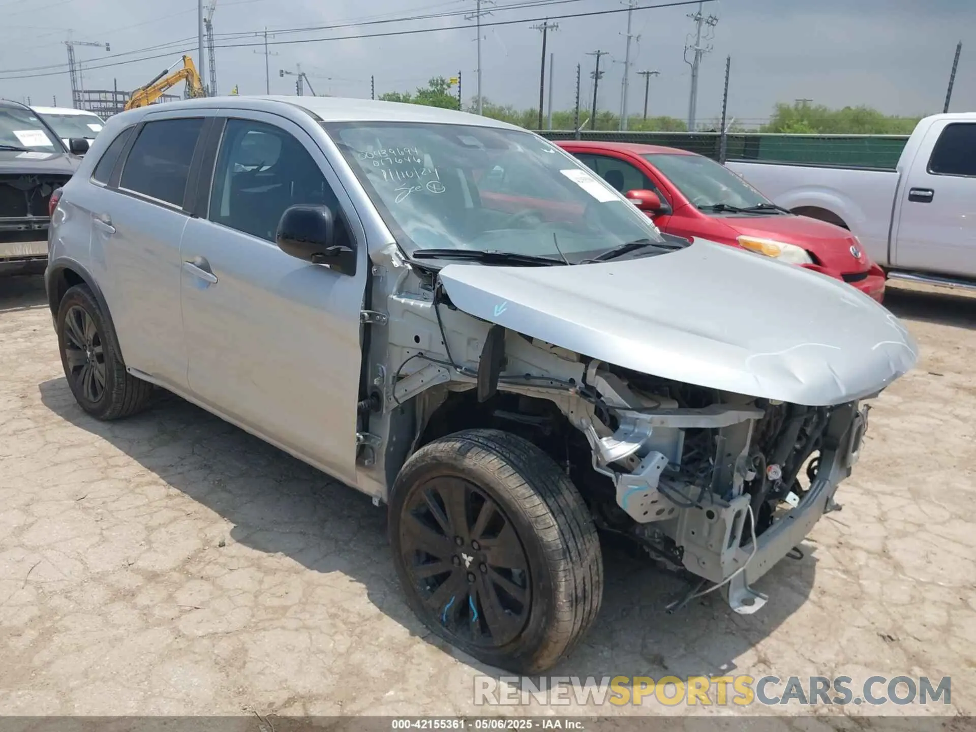 1 Photograph of a damaged car JA4ARUAU6RU017646 MITSUBISHI OUTLANDER SPORT 2024