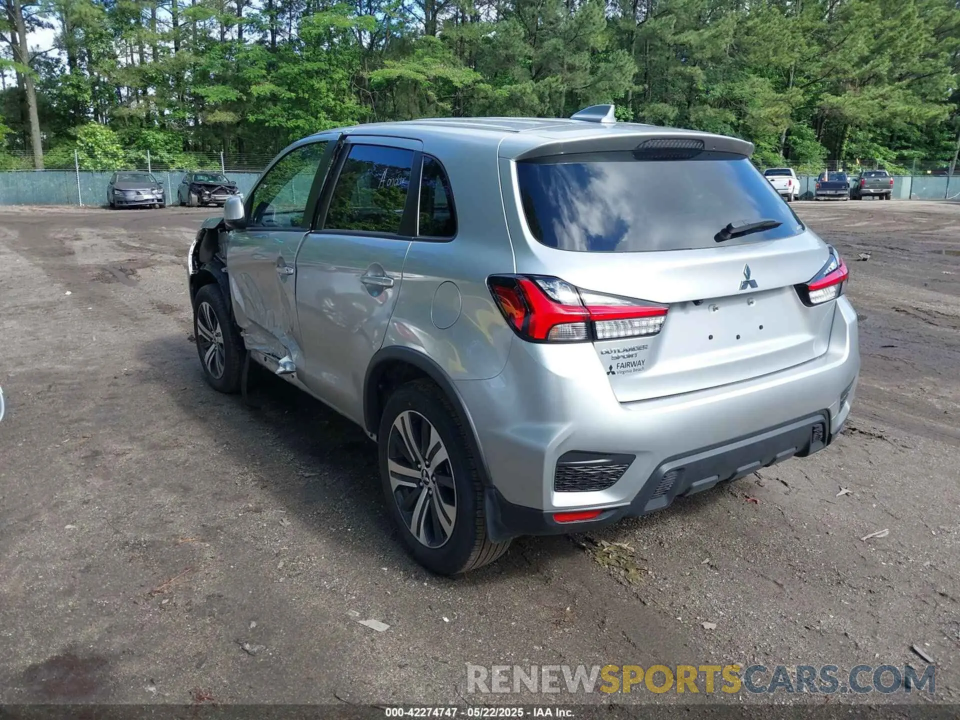 3 Photograph of a damaged car JA4ARUAU7RU016747 MITSUBISHI OUTLANDER SPORT 2024