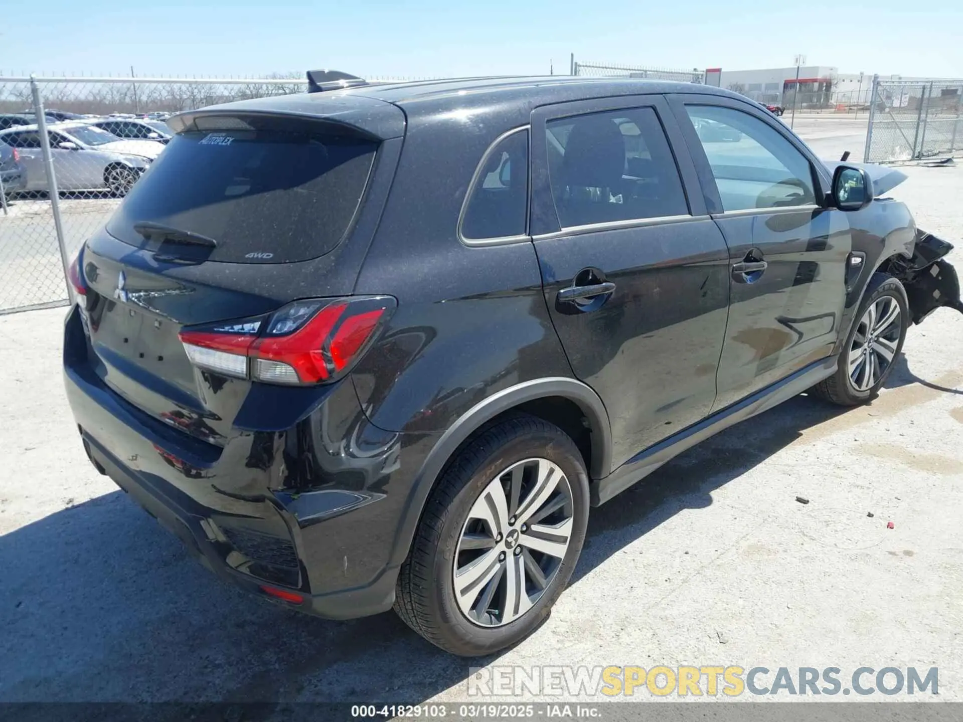 4 Photograph of a damaged car JA4ARUAU8RU013467 MITSUBISHI OUTLANDER SPORT 2024