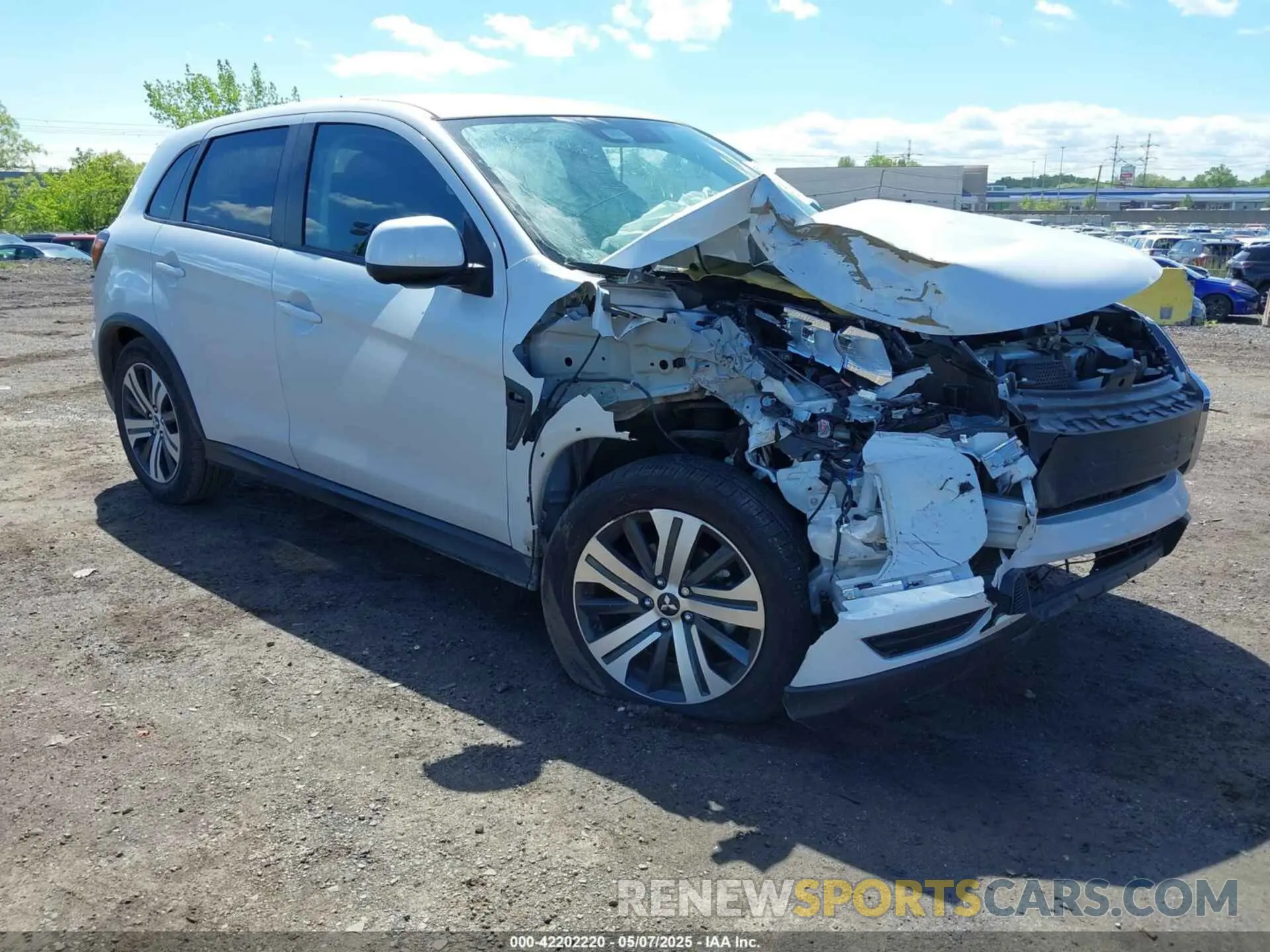 1 Photograph of a damaged car JA4ARUAU9RU014031 MITSUBISHI OUTLANDER SPORT 2024