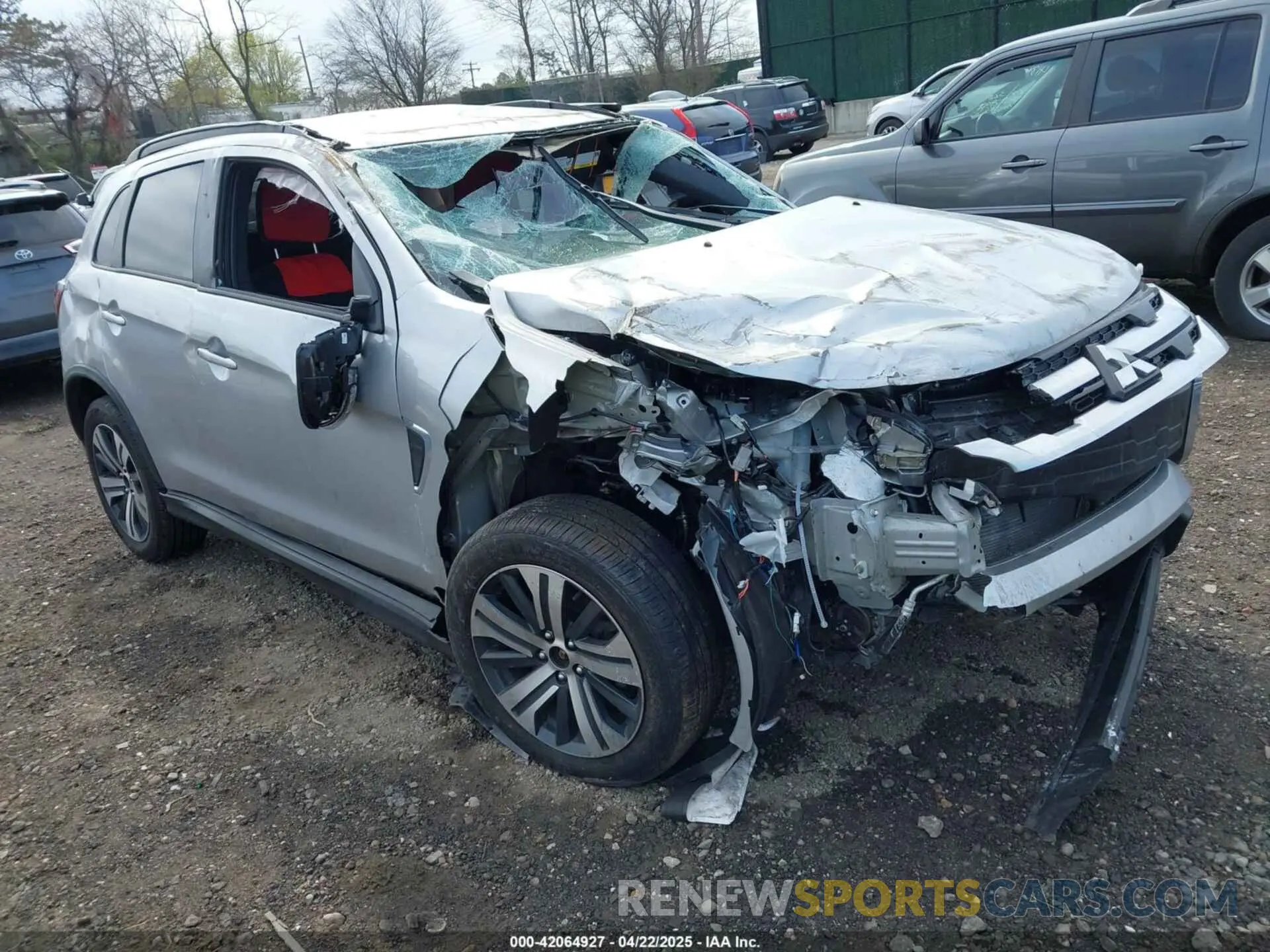 1 Photograph of a damaged car JA4ARVAWXRU011842 MITSUBISHI OUTLANDER SPORT 2024