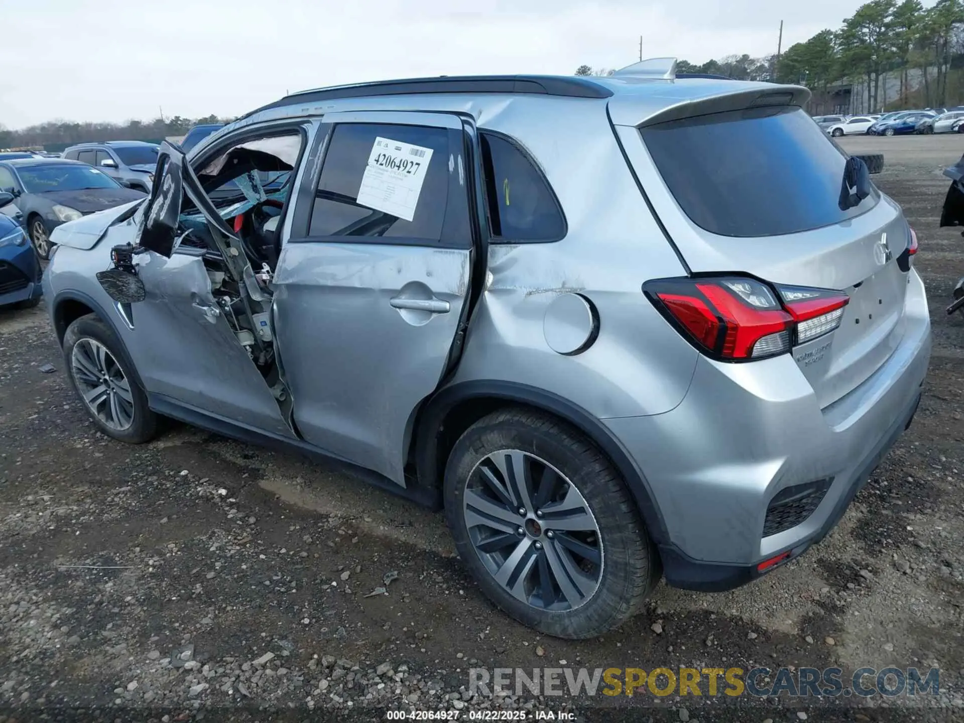 3 Photograph of a damaged car JA4ARVAWXRU011842 MITSUBISHI OUTLANDER SPORT 2024