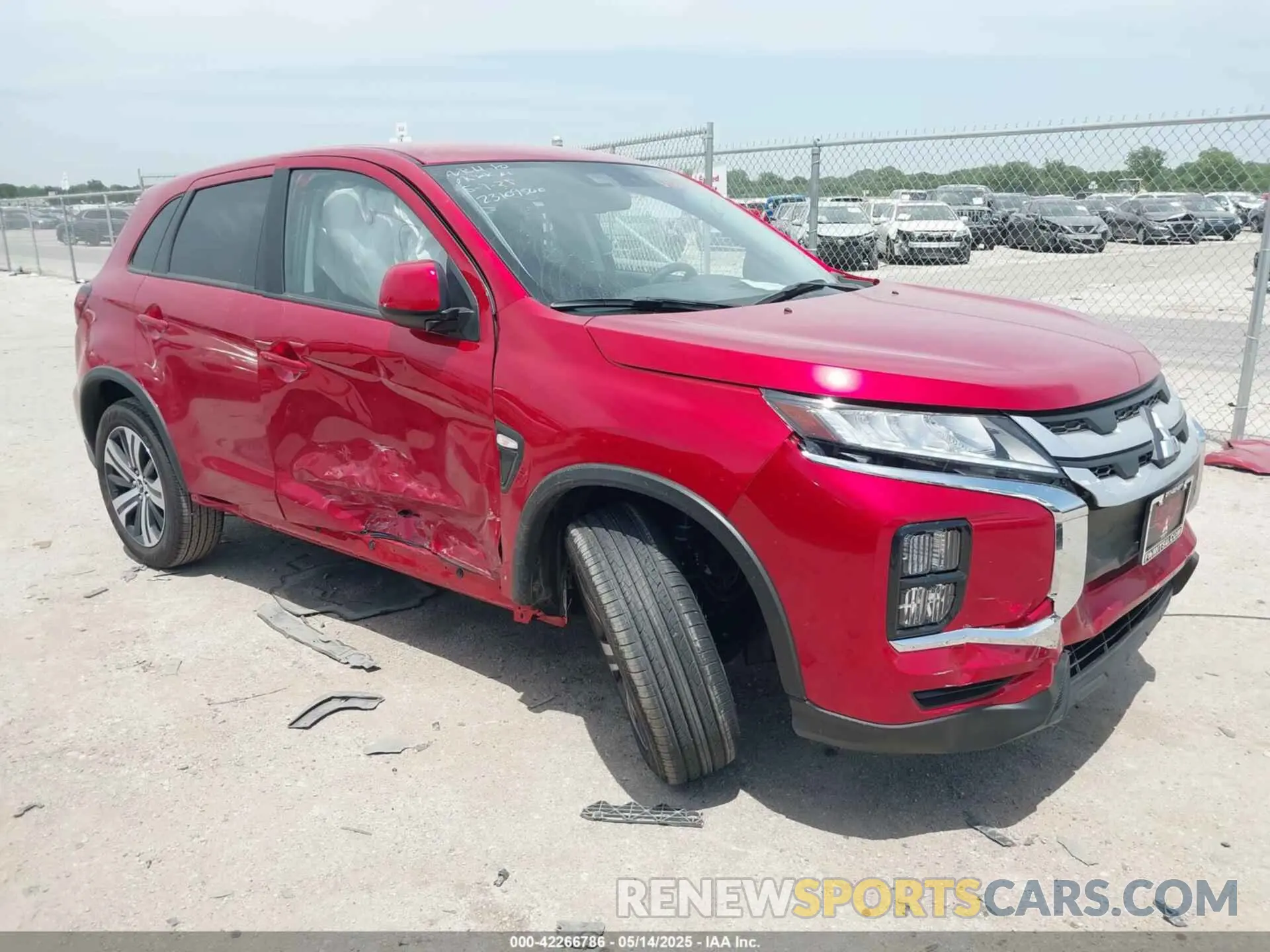 1 Photograph of a damaged car JA4ARUAU5SU002870 MITSUBISHI OUTLANDER SPORT 2025