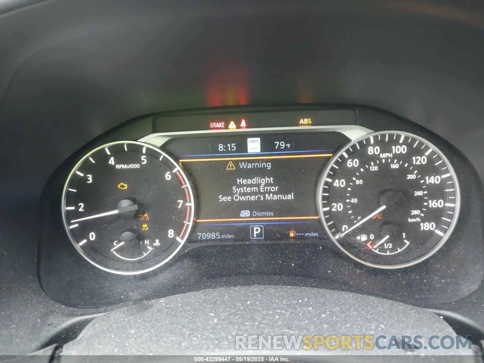 7 Photograph of a damaged car 1N4AL4FV3KC107444 NISSAN ALTIMA 2019