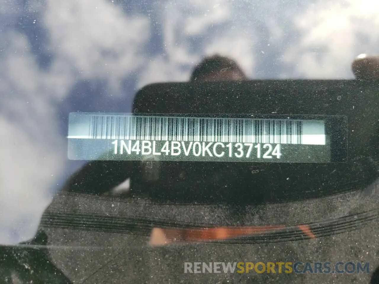 12 Photograph of a damaged car 1N4BL4BV0KC137124 NISSAN ALTIMA 2019