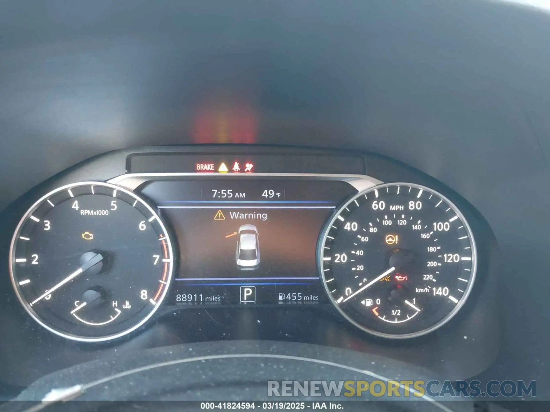 7 Photograph of a damaged car 1N4BL4BV0KC186887 NISSAN ALTIMA 2019