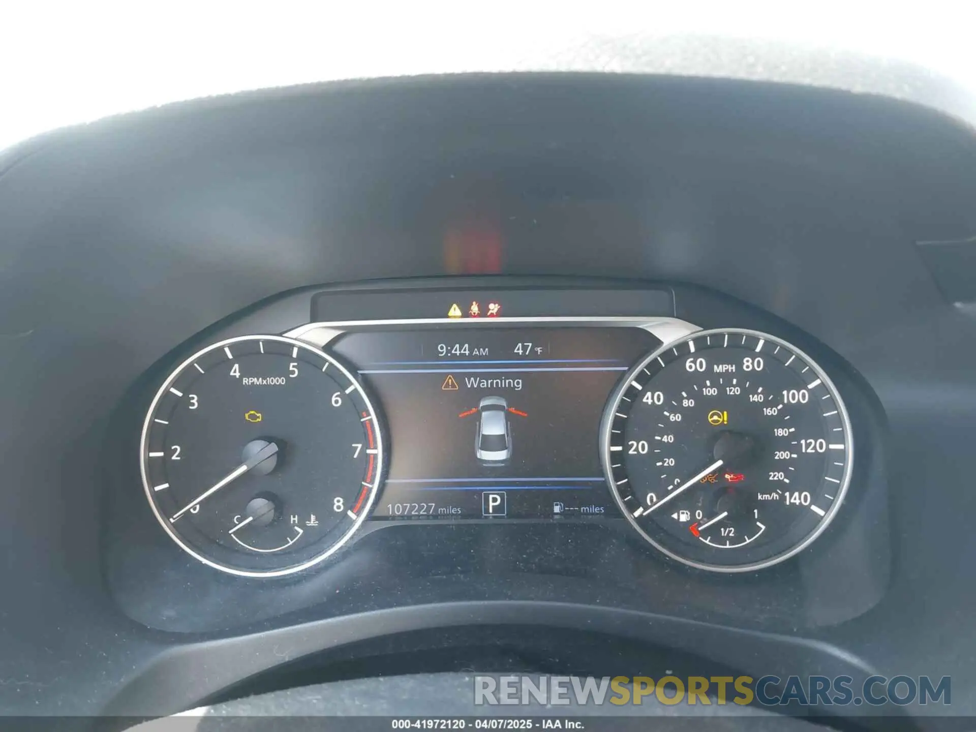 7 Photograph of a damaged car 1N4BL4BV4KC187993 NISSAN ALTIMA 2019