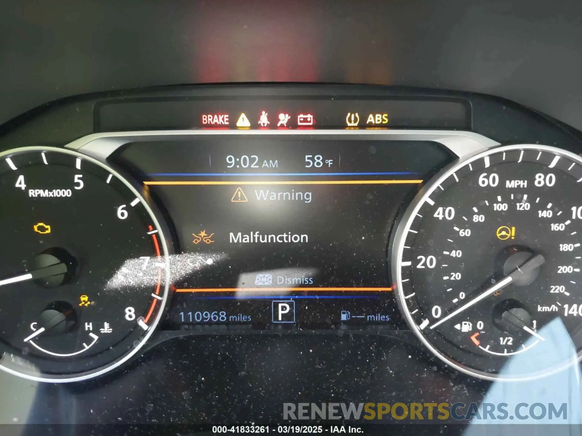 7 Photograph of a damaged car 1N4BL4BV5KC109979 NISSAN ALTIMA 2019