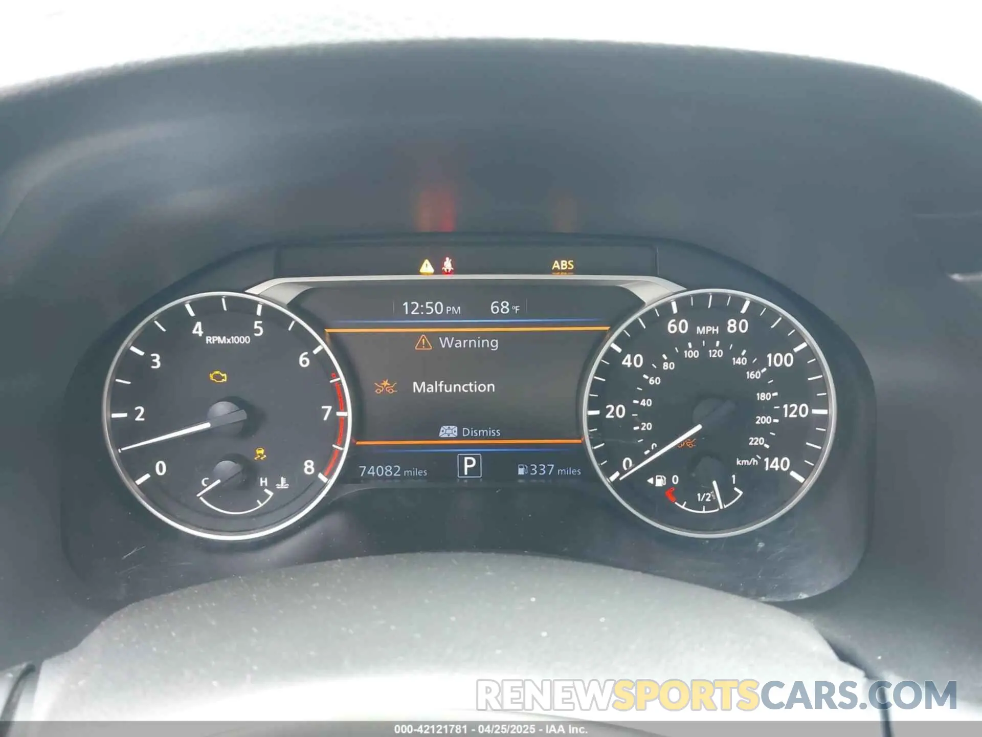 7 Photograph of a damaged car 1N4BL4BV5KN307594 NISSAN ALTIMA 2019