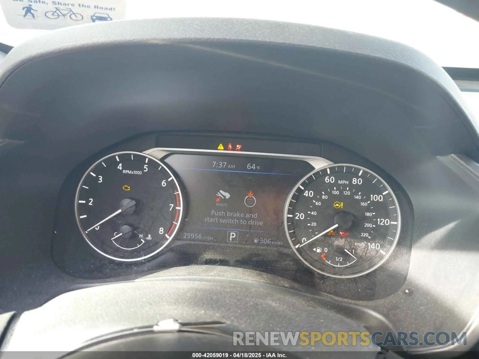 7 Photograph of a damaged car 1N4BL4BV8KC105411 NISSAN ALTIMA 2019