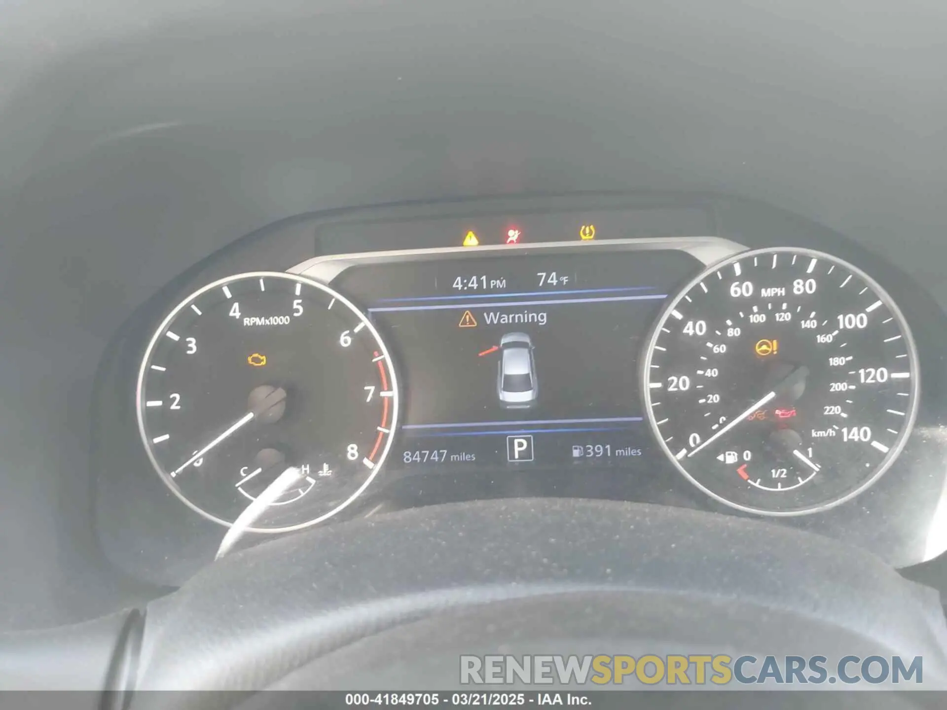 7 Photograph of a damaged car 1N4BL4BV9KC253602 NISSAN ALTIMA 2019