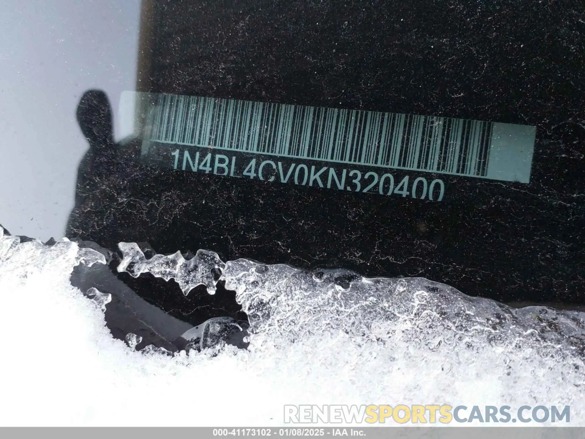 9 Photograph of a damaged car 1N4BL4CV0KN320400 NISSAN ALTIMA 2019