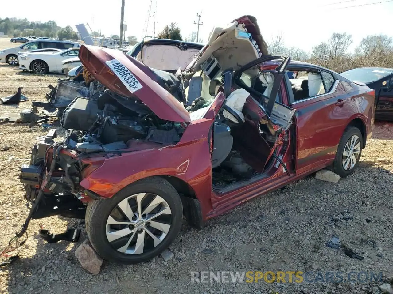 1 Photograph of a damaged car 1N4BL4CV8KC196002 NISSAN ALTIMA 2019