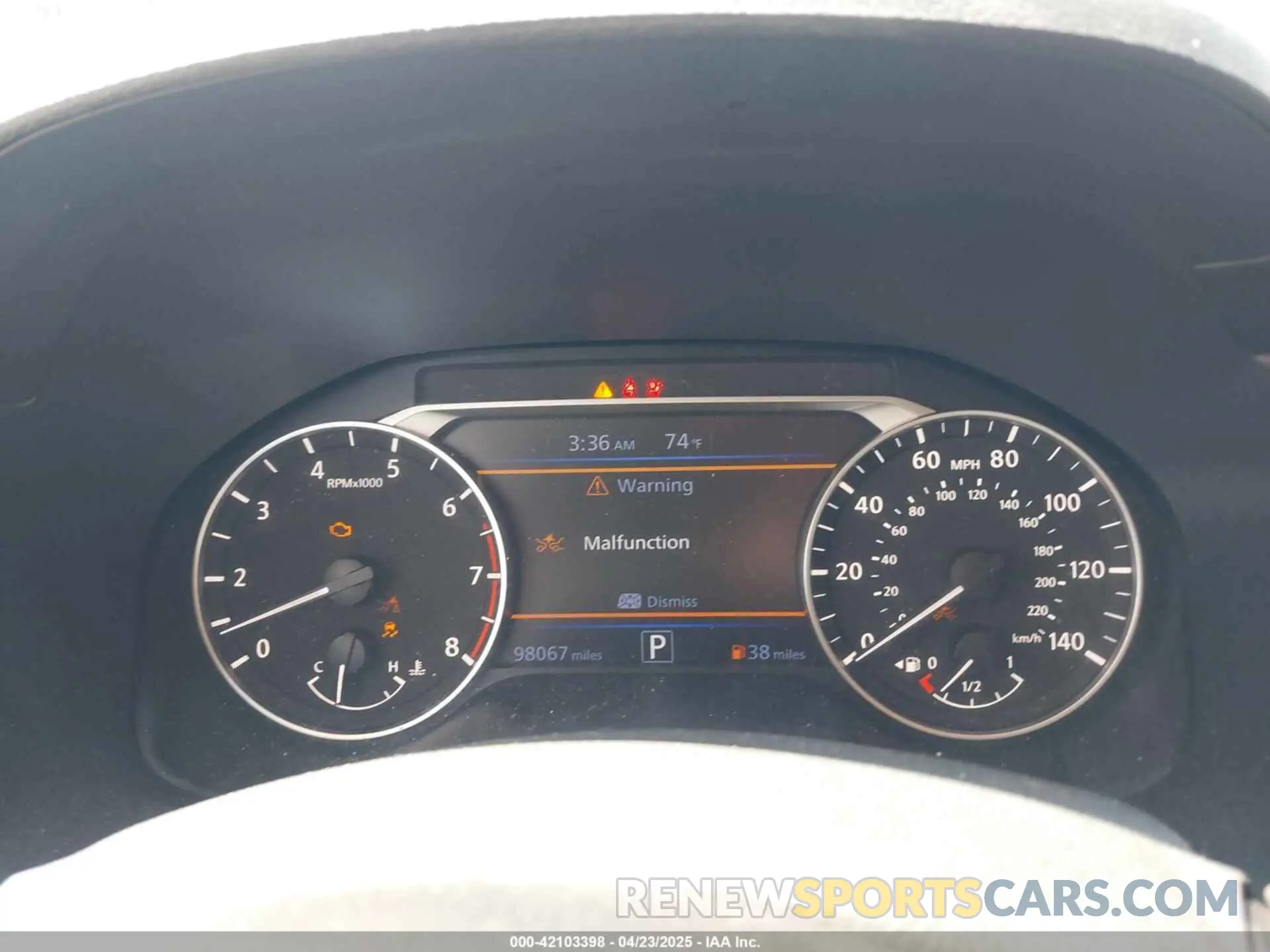 7 Photograph of a damaged car 1N4BL4DV2KC165410 NISSAN ALTIMA 2019