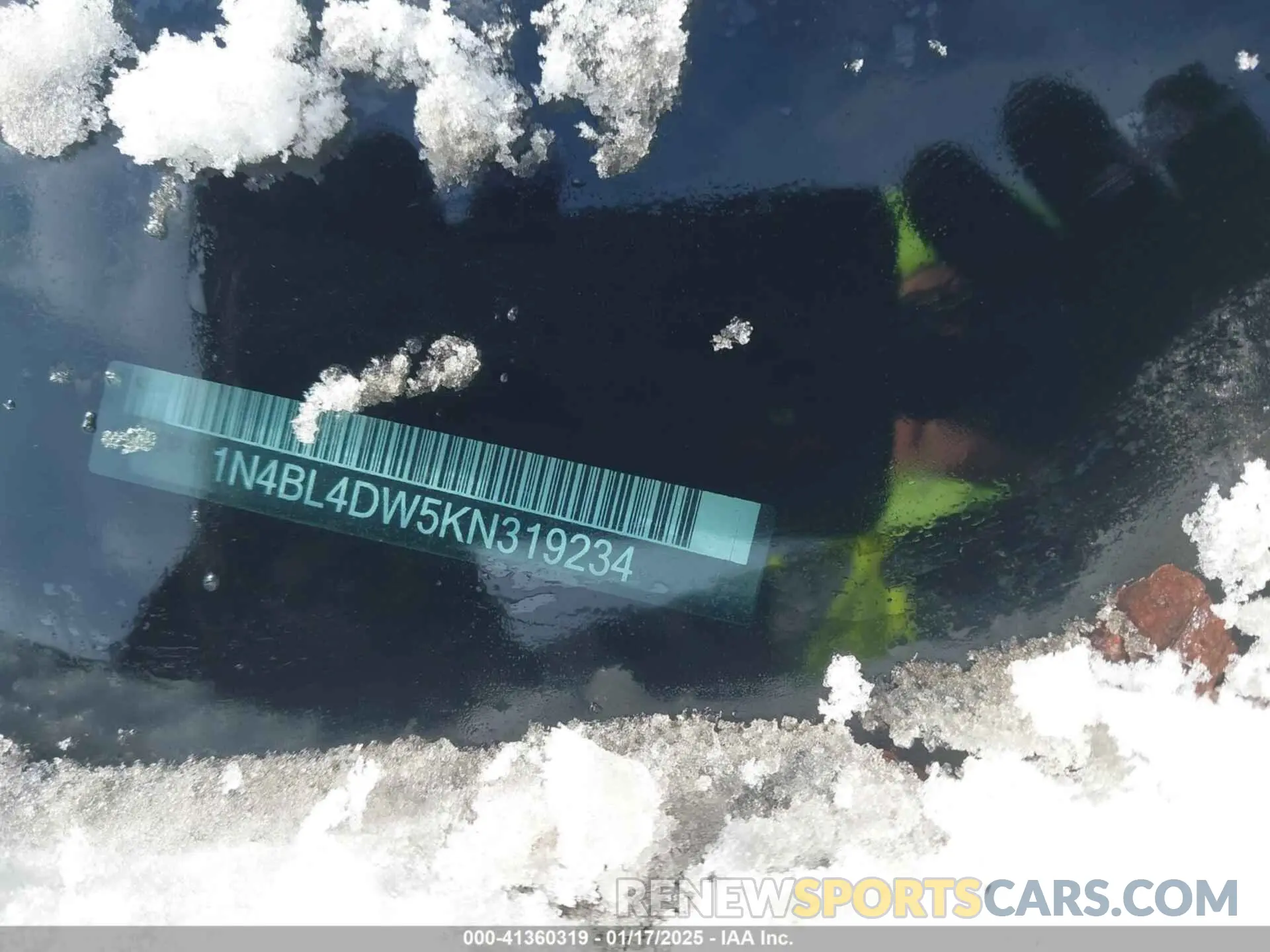 9 Photograph of a damaged car 1N4BL4DW5KN319234 NISSAN ALTIMA 2019