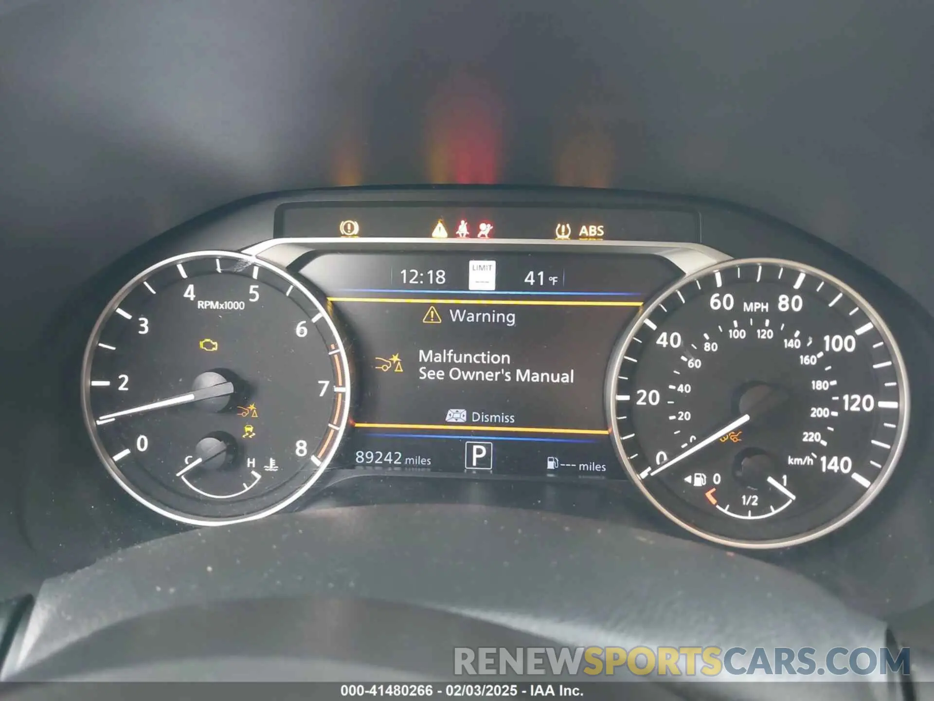 7 Photograph of a damaged car 1N4BL4EV4KC196673 NISSAN ALTIMA 2019