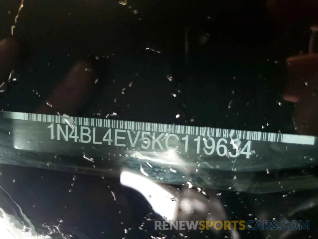 12 Photograph of a damaged car 1N4BL4EV5KC119634 NISSAN ALTIMA 2019