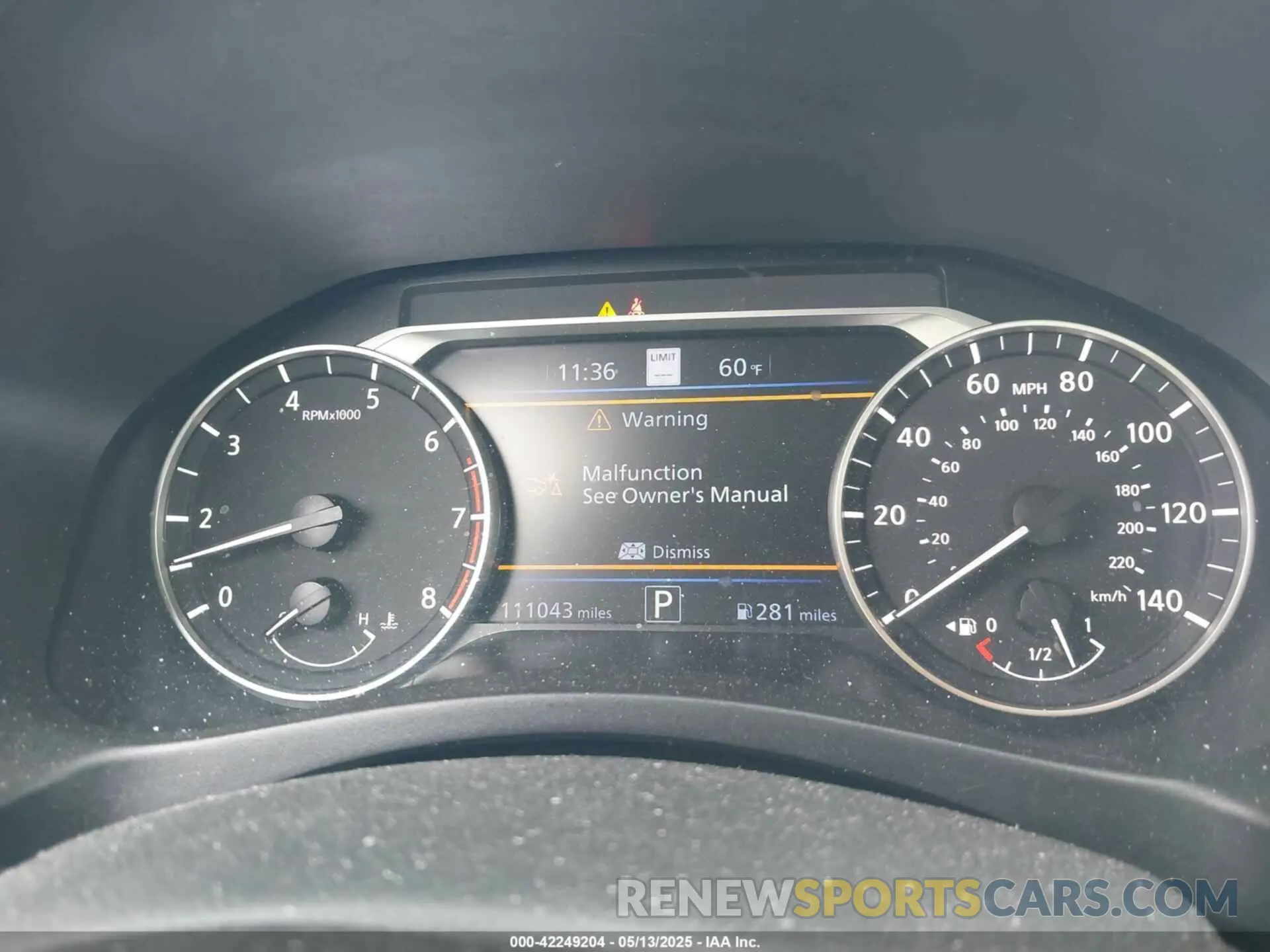 7 Photograph of a damaged car 1N4BL4EV5KC255567 NISSAN ALTIMA 2019