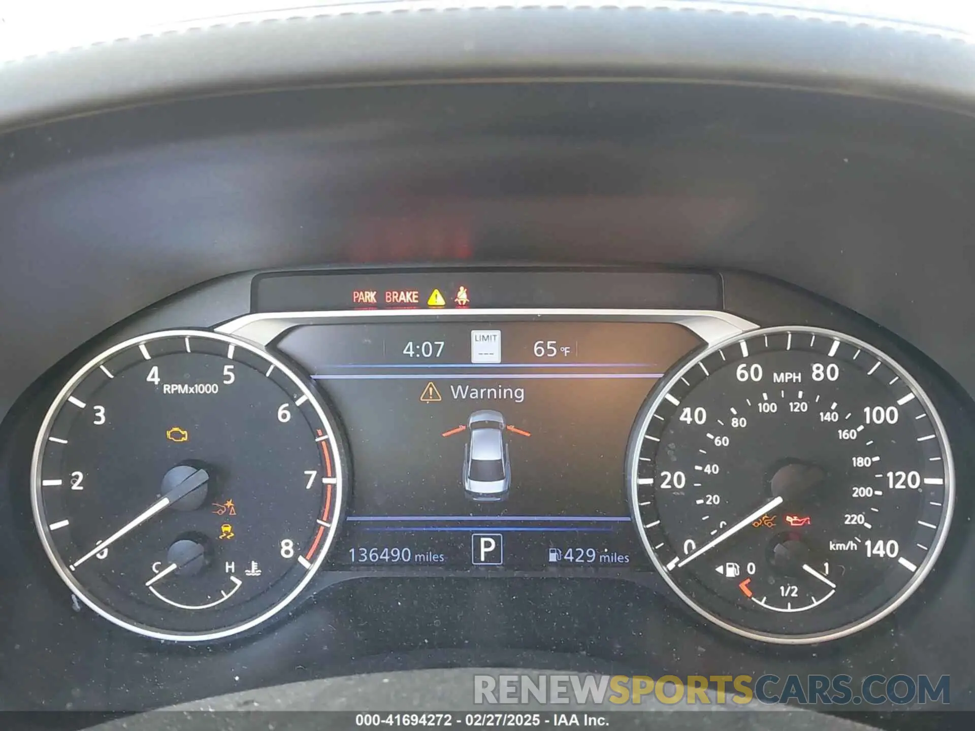 7 Photograph of a damaged car 1N4BL4EV6KC111025 NISSAN ALTIMA 2019
