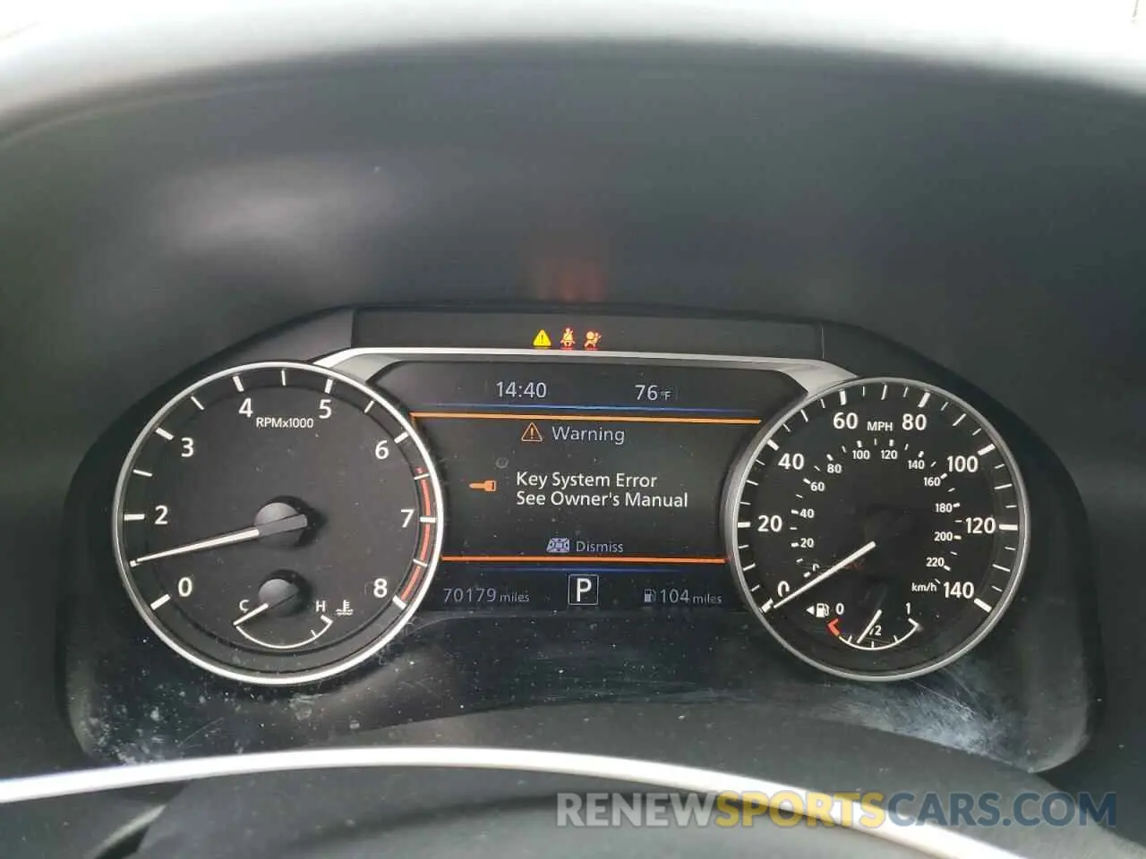 9 Photograph of a damaged car 1N4BL4EV6KC184332 NISSAN ALTIMA 2019