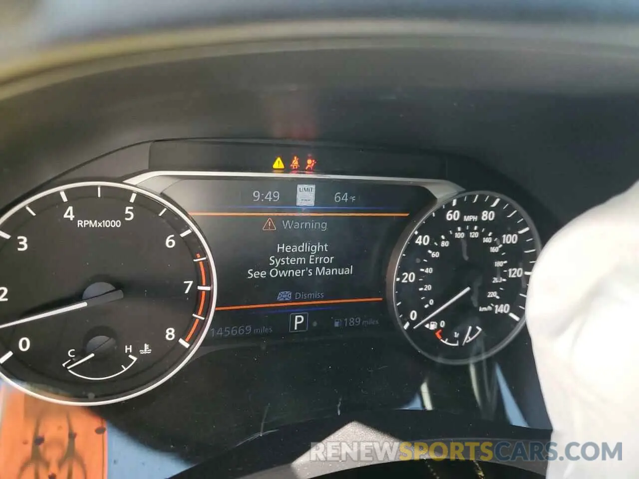 9 Photograph of a damaged car 1N4BL4EVXKC158249 NISSAN ALTIMA 2019
