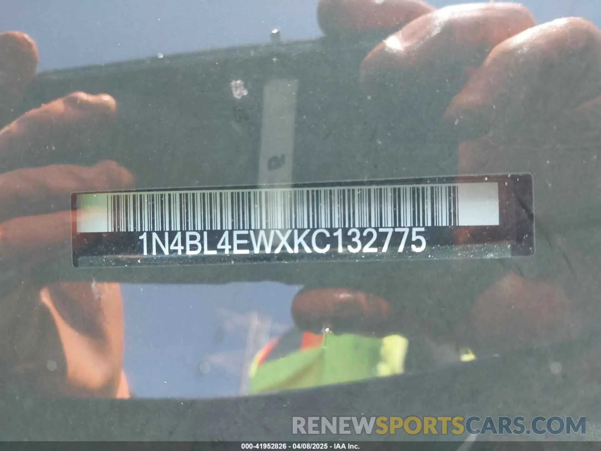 9 Photograph of a damaged car 1N4BL4EWXKC132775 NISSAN ALTIMA 2019