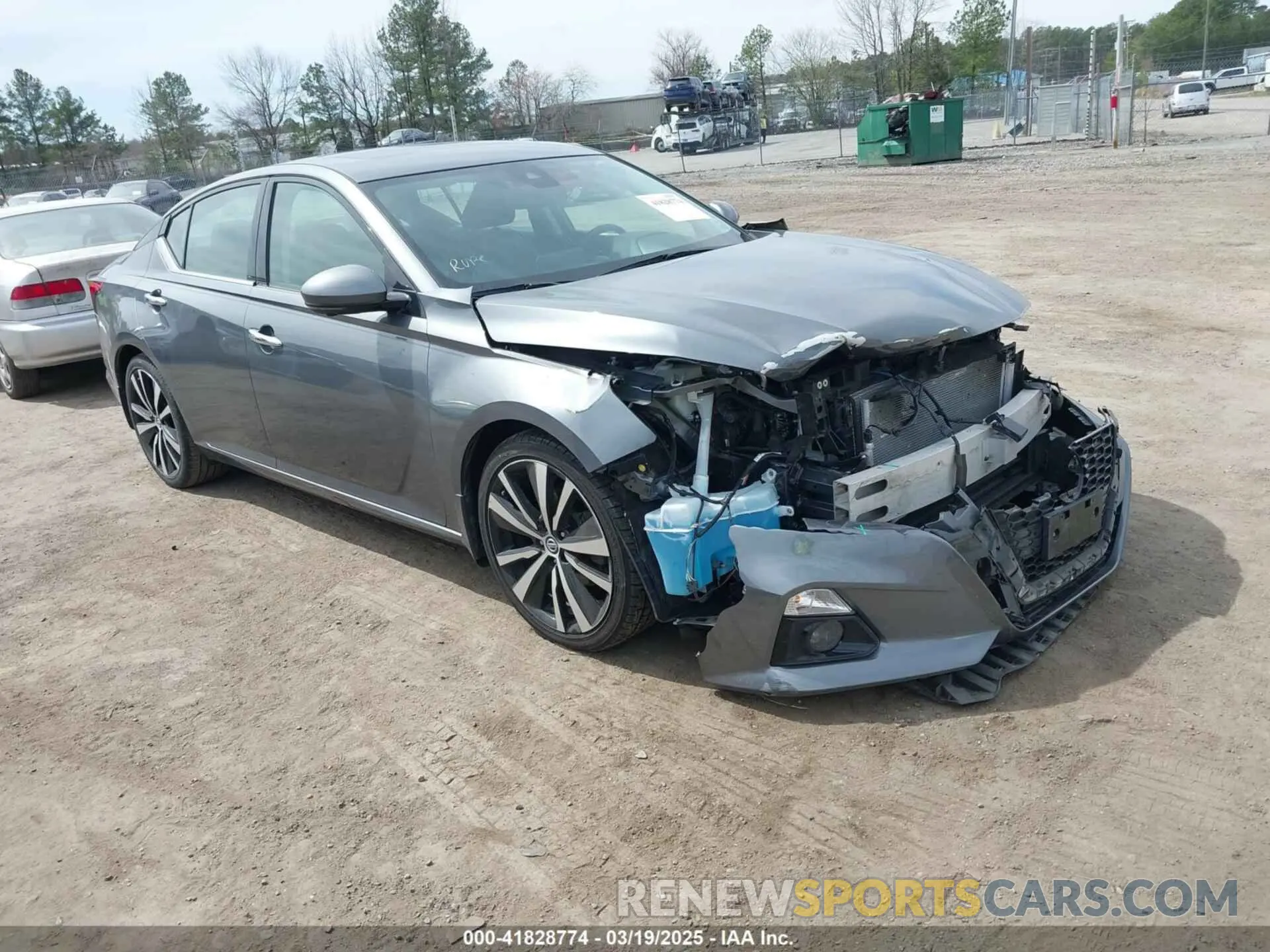 1 Photograph of a damaged car 1N4BL4FV1KC104563 NISSAN ALTIMA 2019