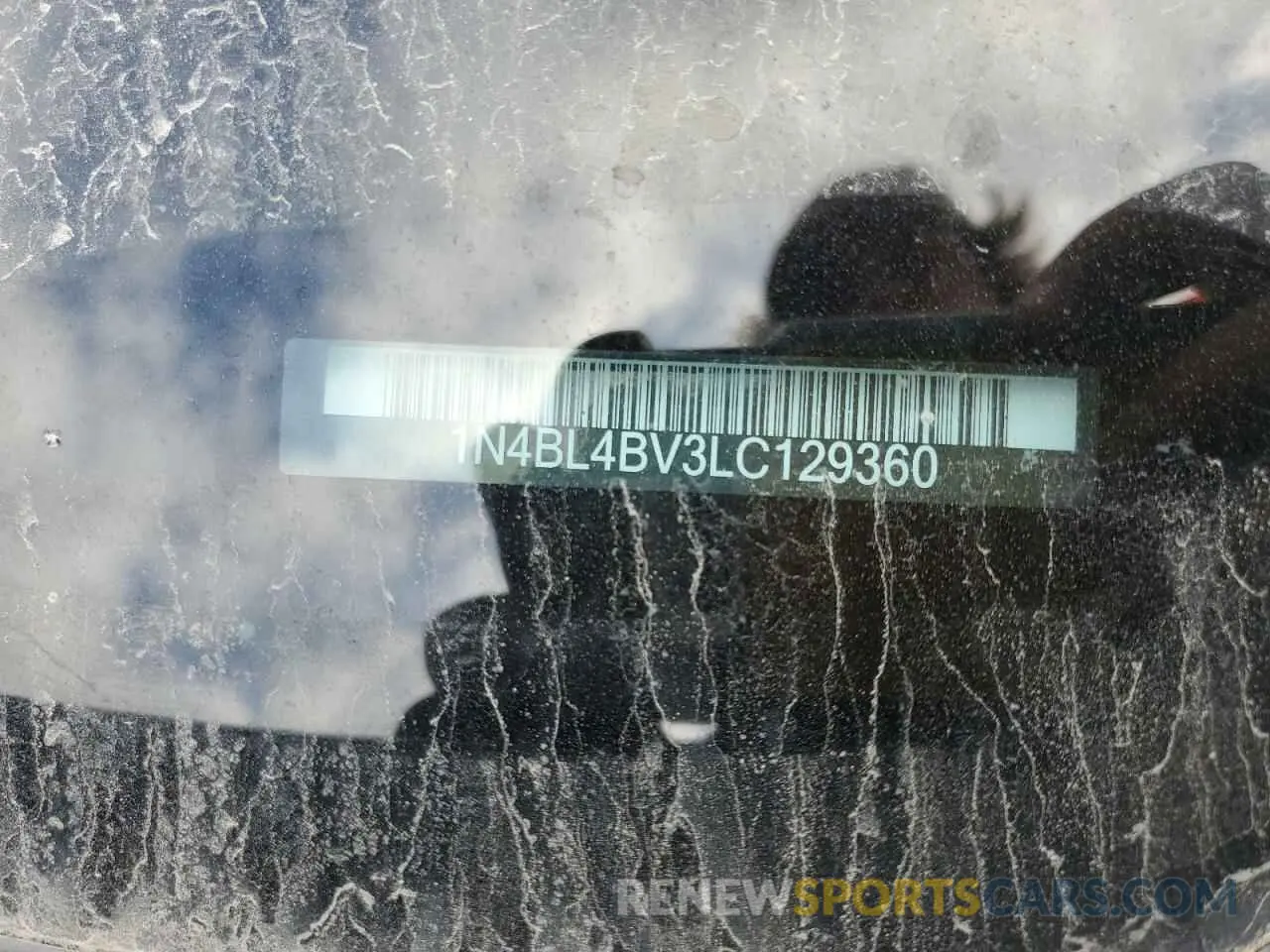 12 Photograph of a damaged car 1N4BL4BV3LC129360 NISSAN ALTIMA 2020