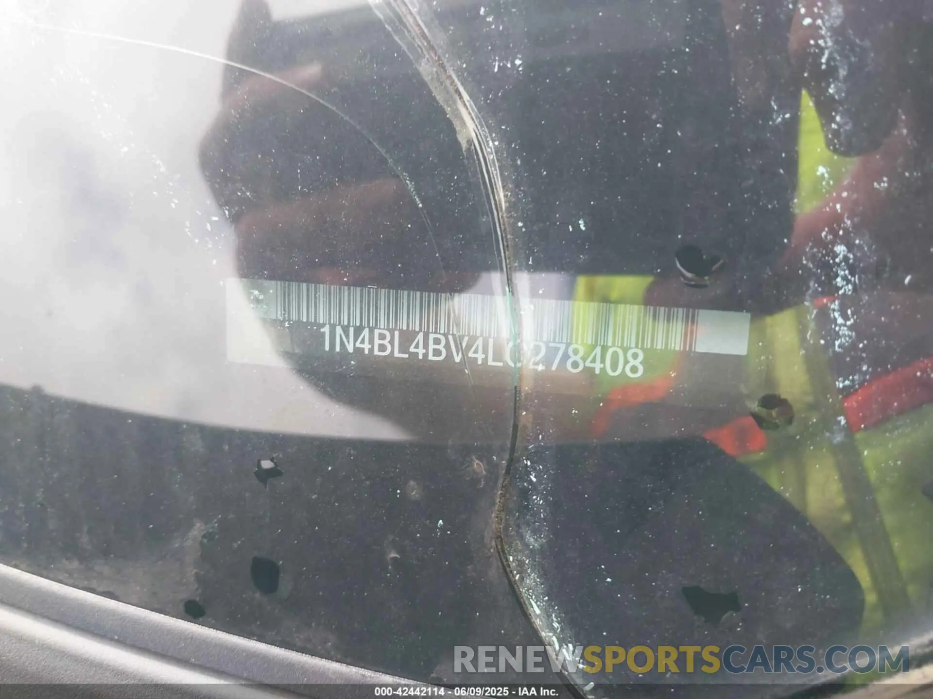 9 Photograph of a damaged car 1N4BL4BV4LC278408 NISSAN ALTIMA 2020
