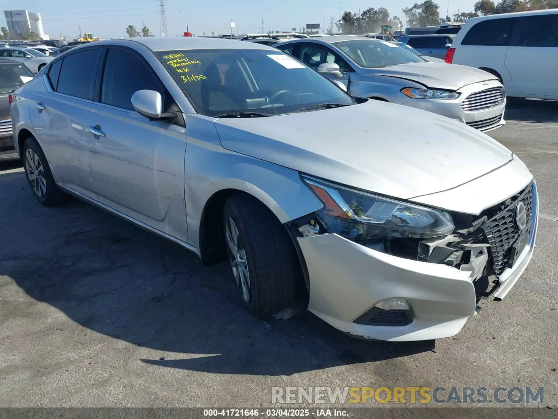 1 Photograph of a damaged car 1N4BL4BV6LC204083 NISSAN ALTIMA 2020