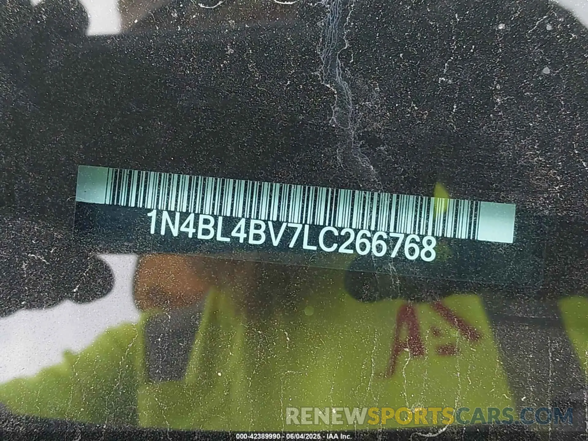 9 Photograph of a damaged car 1N4BL4BV7LC266768 NISSAN ALTIMA 2020