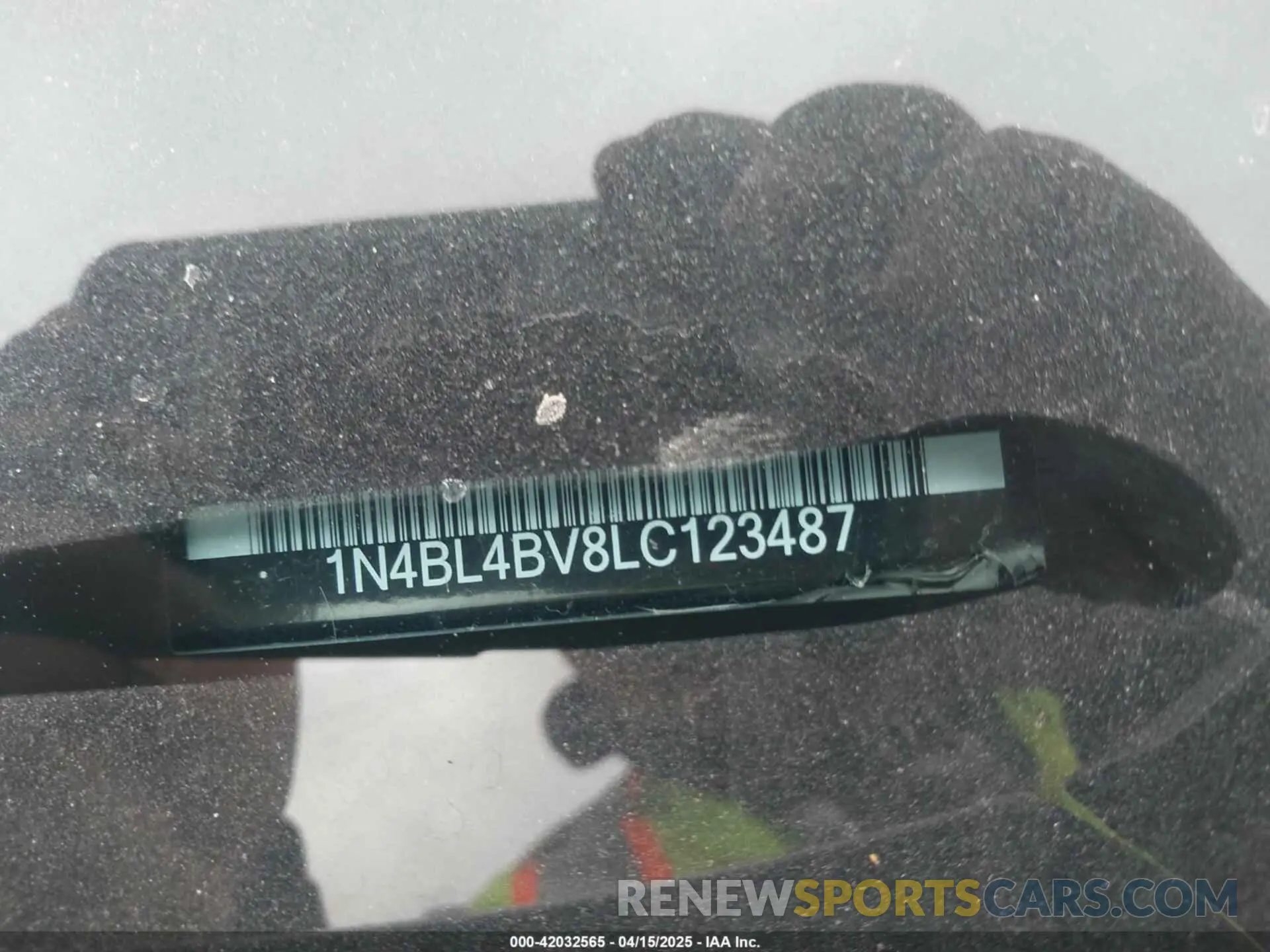 9 Photograph of a damaged car 1N4BL4BV8LC123487 NISSAN ALTIMA 2020