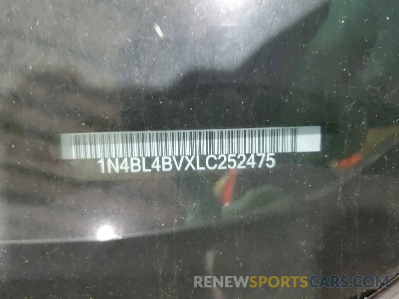 12 Photograph of a damaged car 1N4BL4BVXLC252475 NISSAN ALTIMA 2020