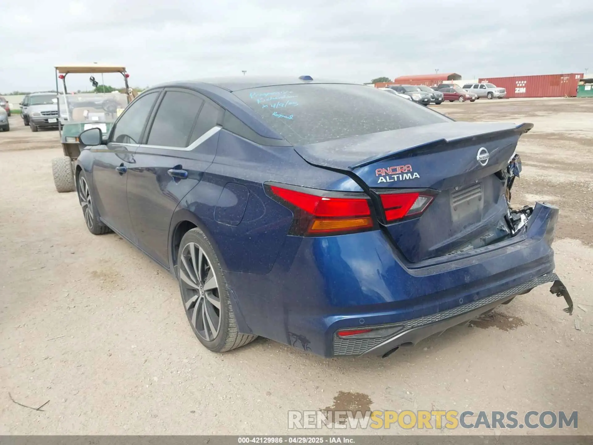 3 Photograph of a damaged car 1N4BL4CV9LN317593 NISSAN ALTIMA 2020