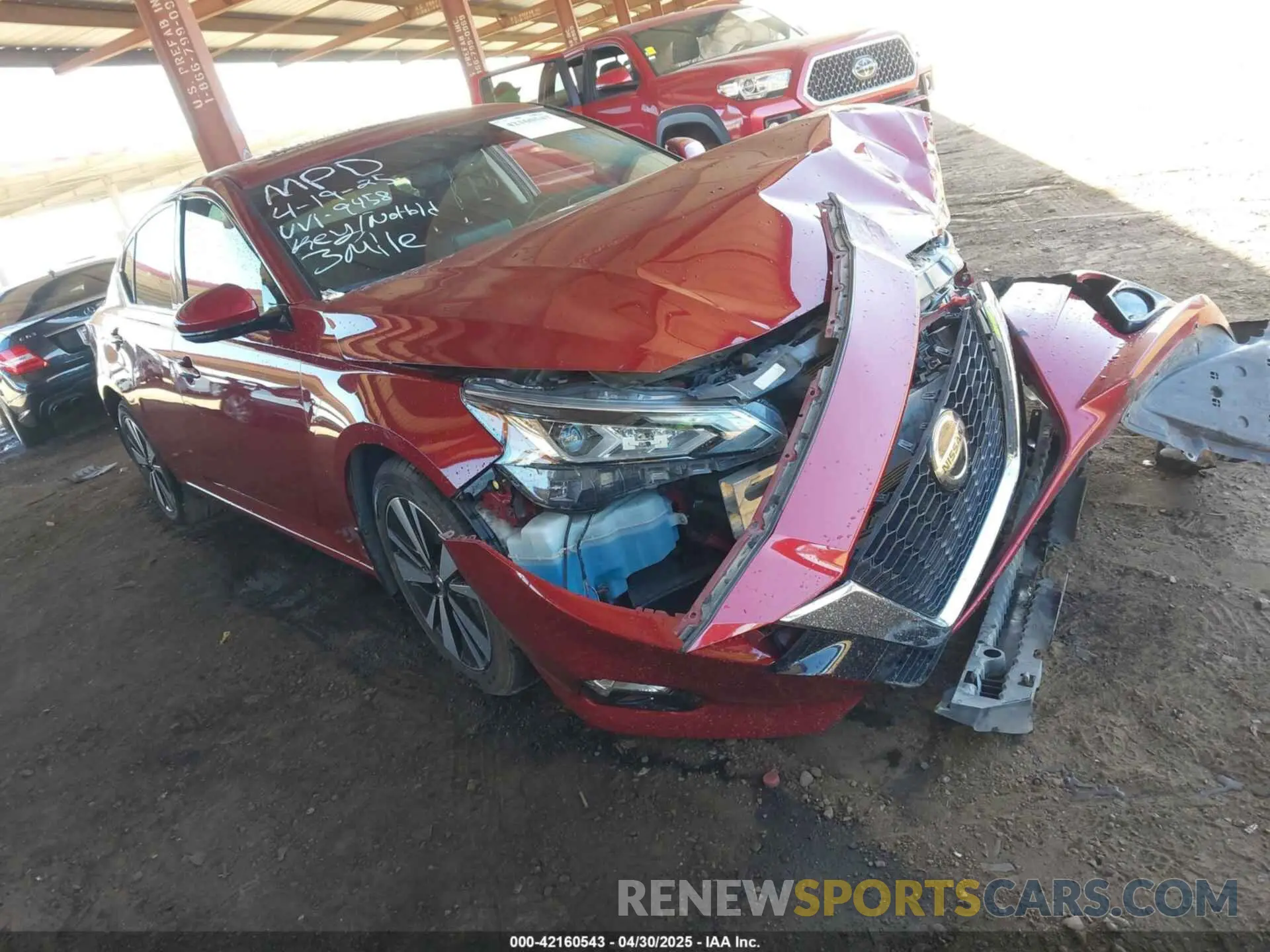 1 Photograph of a damaged car 1N4BL4DV4LN319458 NISSAN ALTIMA 2020