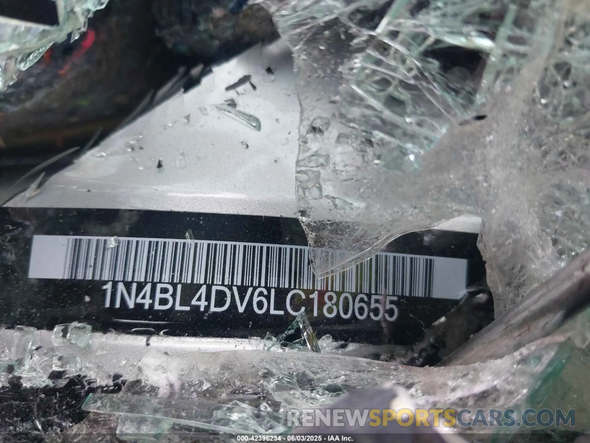 9 Photograph of a damaged car 1N4BL4DV6LC180655 NISSAN ALTIMA 2020