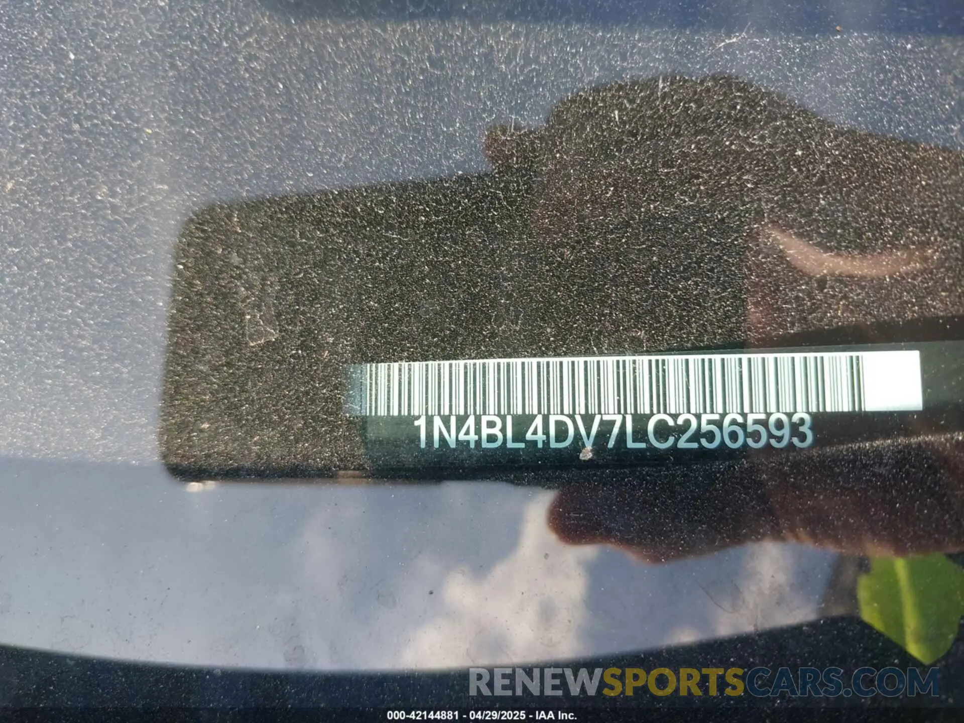 9 Photograph of a damaged car 1N4BL4DV7LC256593 NISSAN ALTIMA 2020